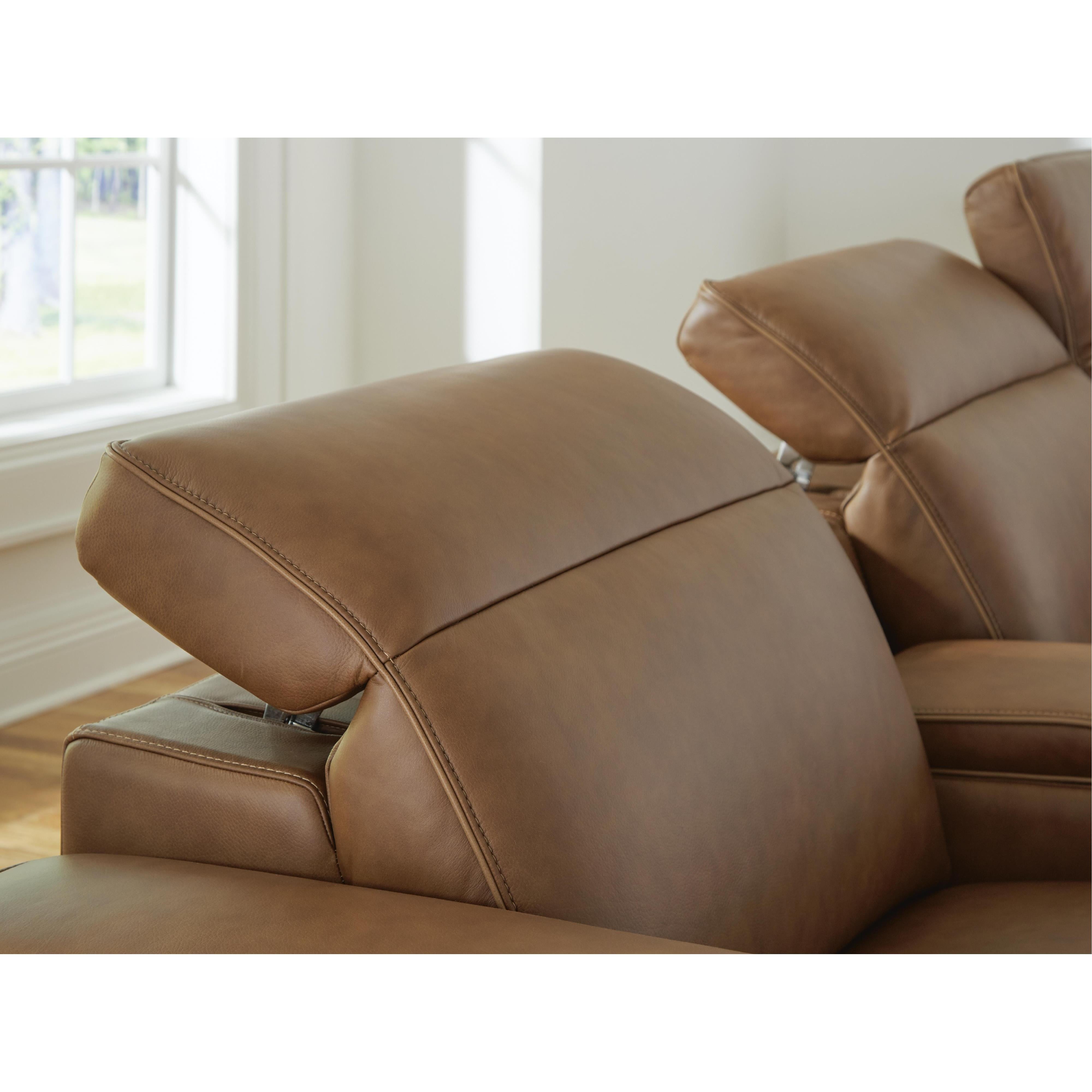  Signature Design by Ashley Magic Man Power Reclining Leather Match 5 pc Sectional PCU1070046A/PCU1070057/PCU1070058/PCU1070062/PCU1070077 IMAGE 2