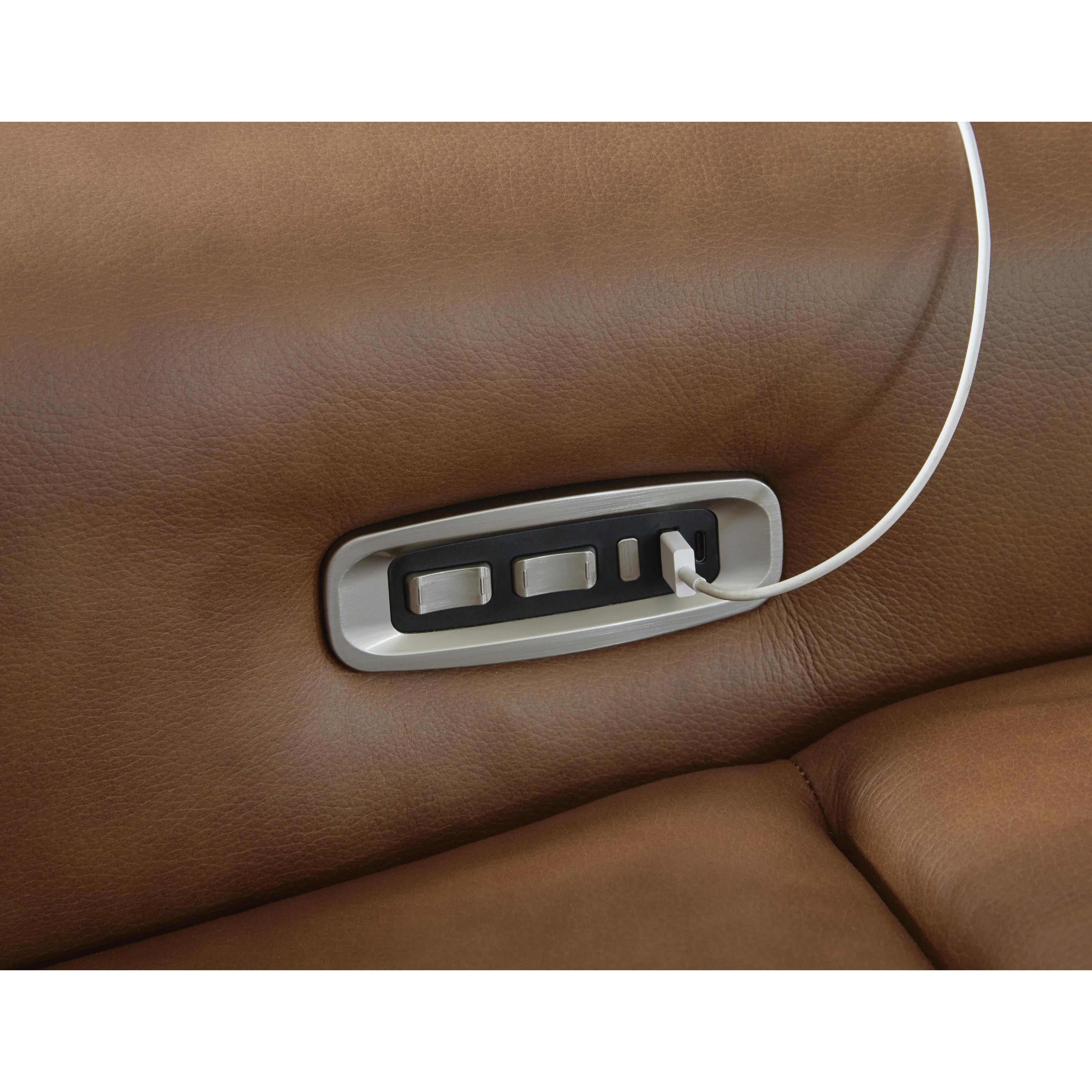  Signature Design by Ashley Magic Man Power Reclining Leather Match 5 pc Sectional PCU1070046A/PCU1070057/PCU1070058/PCU1070062/PCU1070077 IMAGE 6
