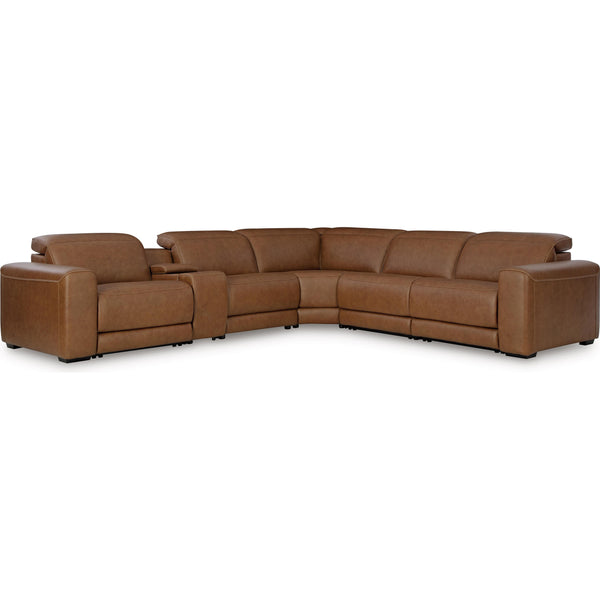 Signature Design by Ashley Magic Man Power Reclining Leather Match 6 pc Sectional PCU1070031/PCU1070046A/PCU1070057/PCU1070058/PCU1070062/PCU1070077