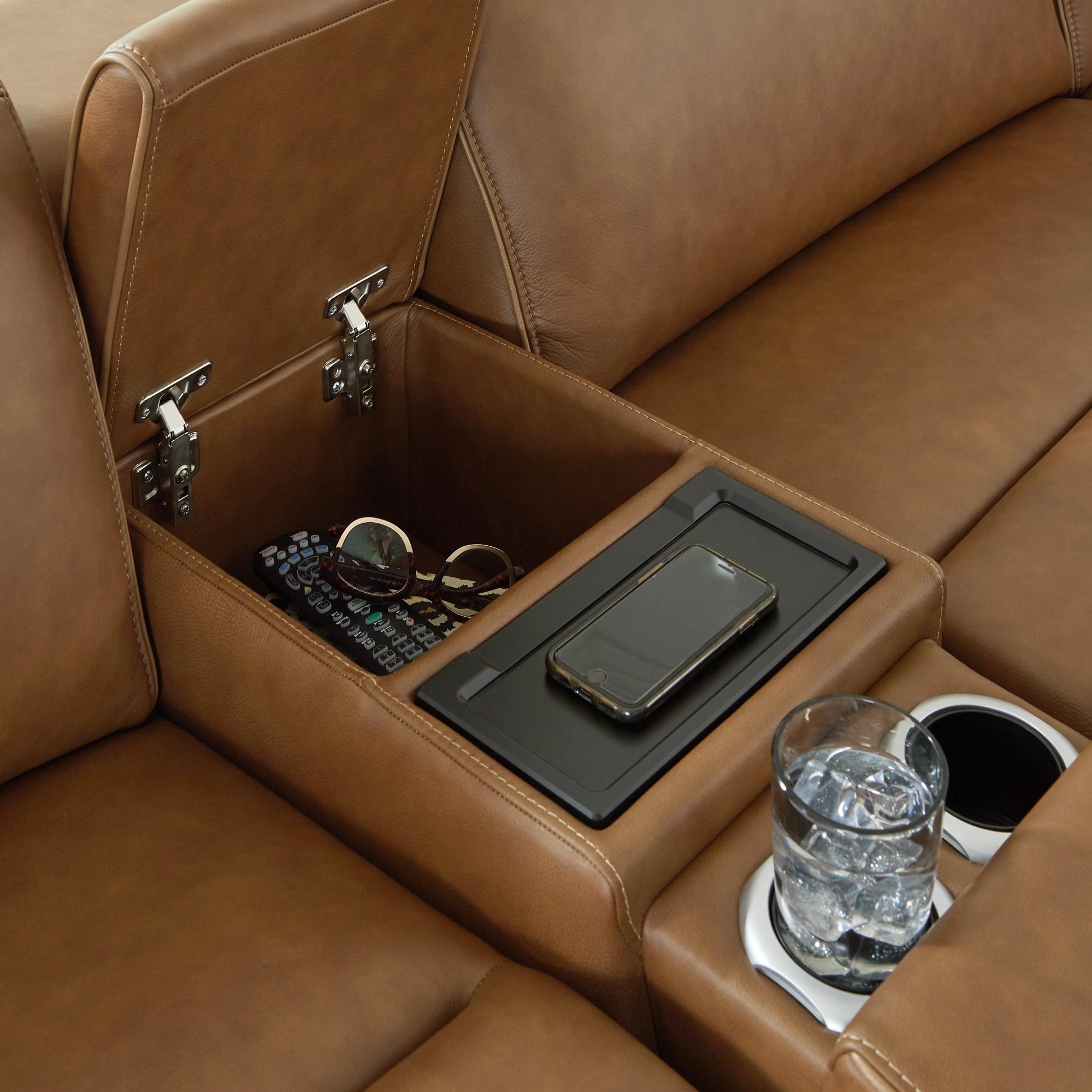 Signature Design by Ashley Magic Man Power Reclining Leather Match 6 pc Sectional PCU1070031/PCU1070046A/PCU1070057/PCU1070058/PCU1070062/PCU1070077 IMAGE 4