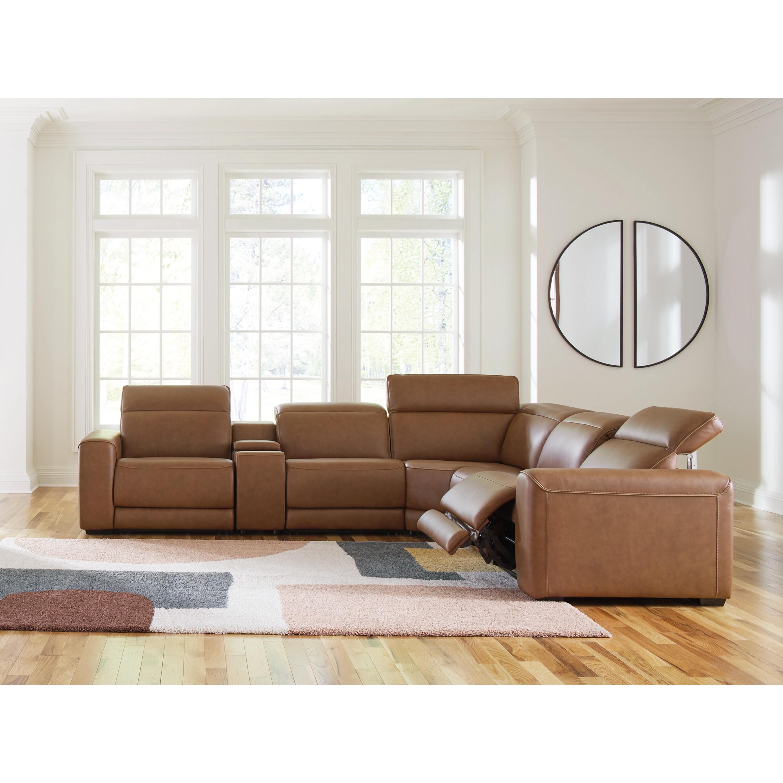  Signature Design by Ashley Magic Man Power Reclining Leather Match 6 pc Sectional PCU1070031/PCU1070046A/PCU1070057/PCU1070058/PCU1070062/PCU1070077 IMAGE 8