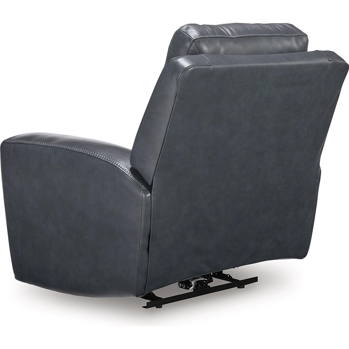  Manufacturer Color_Admiral --  Signature Design by Ashley Next Move Power Leather Match Recliner IMAGE 5
