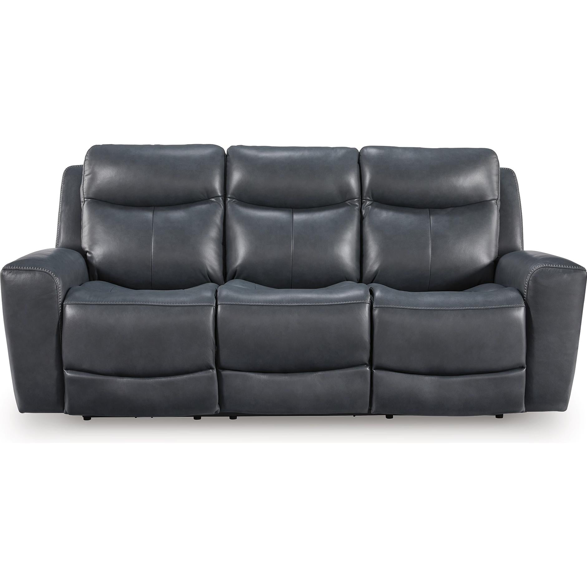 Manufacturer Color_Admiral --  Signature Design by Ashley Next Move Power Reclining Leather Match Sofa IMAGE 3