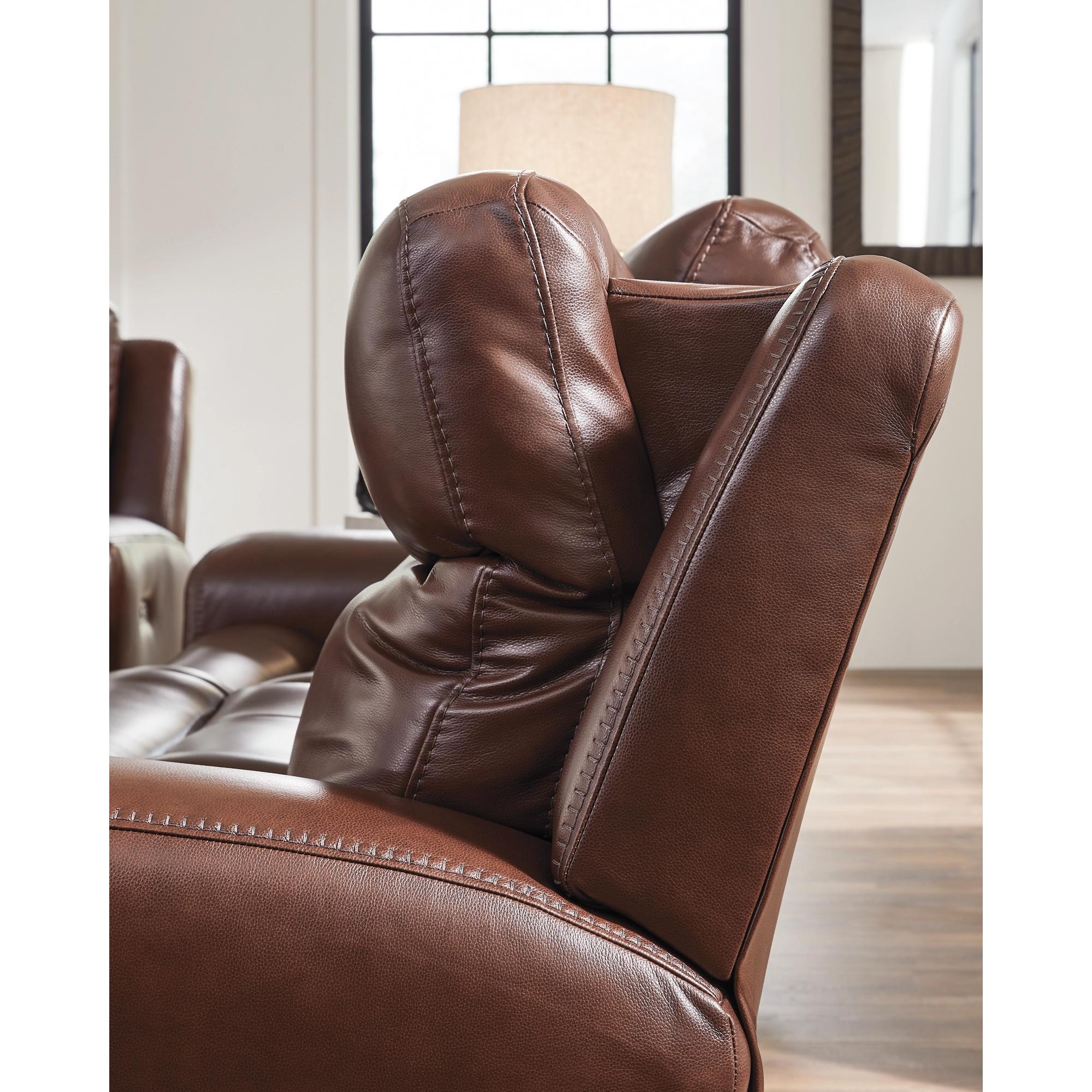  Manufacturer Color_Mahogany --  Next Move PCU1210215 Power Reclining Sofa with Adjustable Headrest IMAGE 4