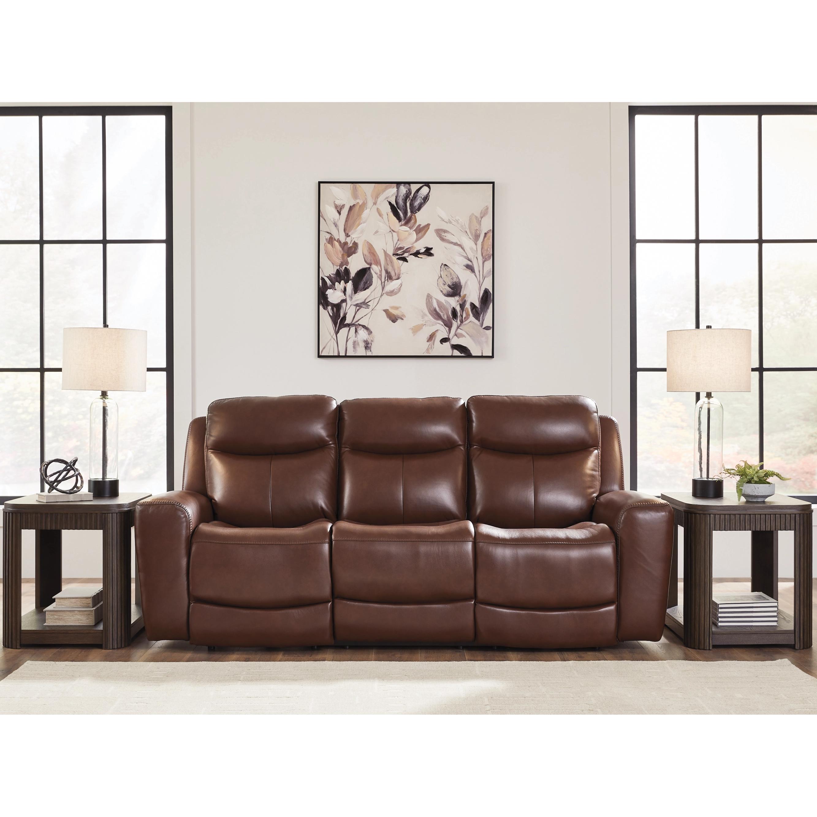  Manufacturer Color_Mahogany --  Next Move PCU1210215 Power Reclining Sofa with Adjustable Headrest IMAGE 7