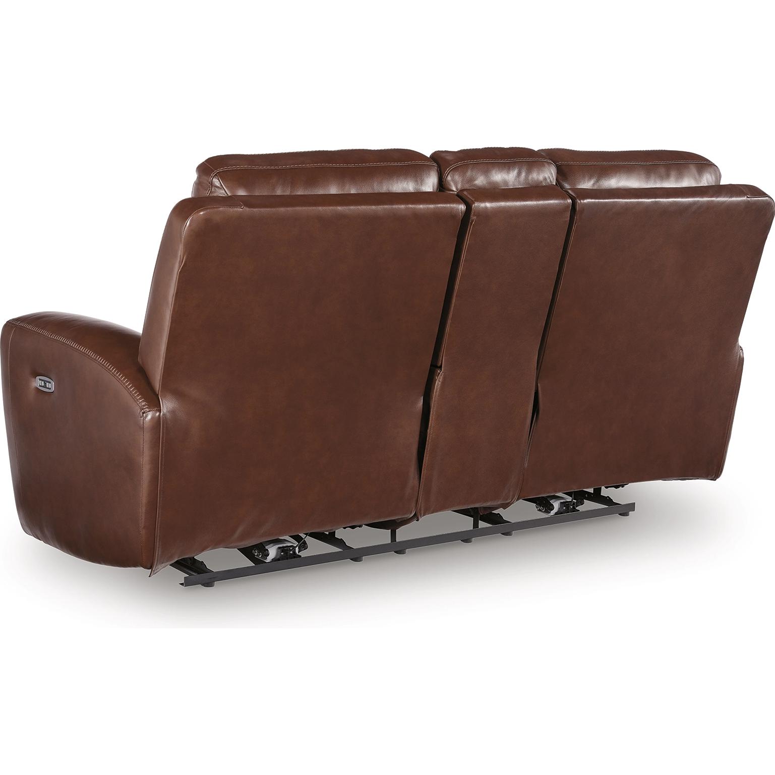  Manufacturer Color_Mahogany --  Next Move PCU1210218 Power Reclining Loveseat with Console and Adjustable Headrest IMAGE 4