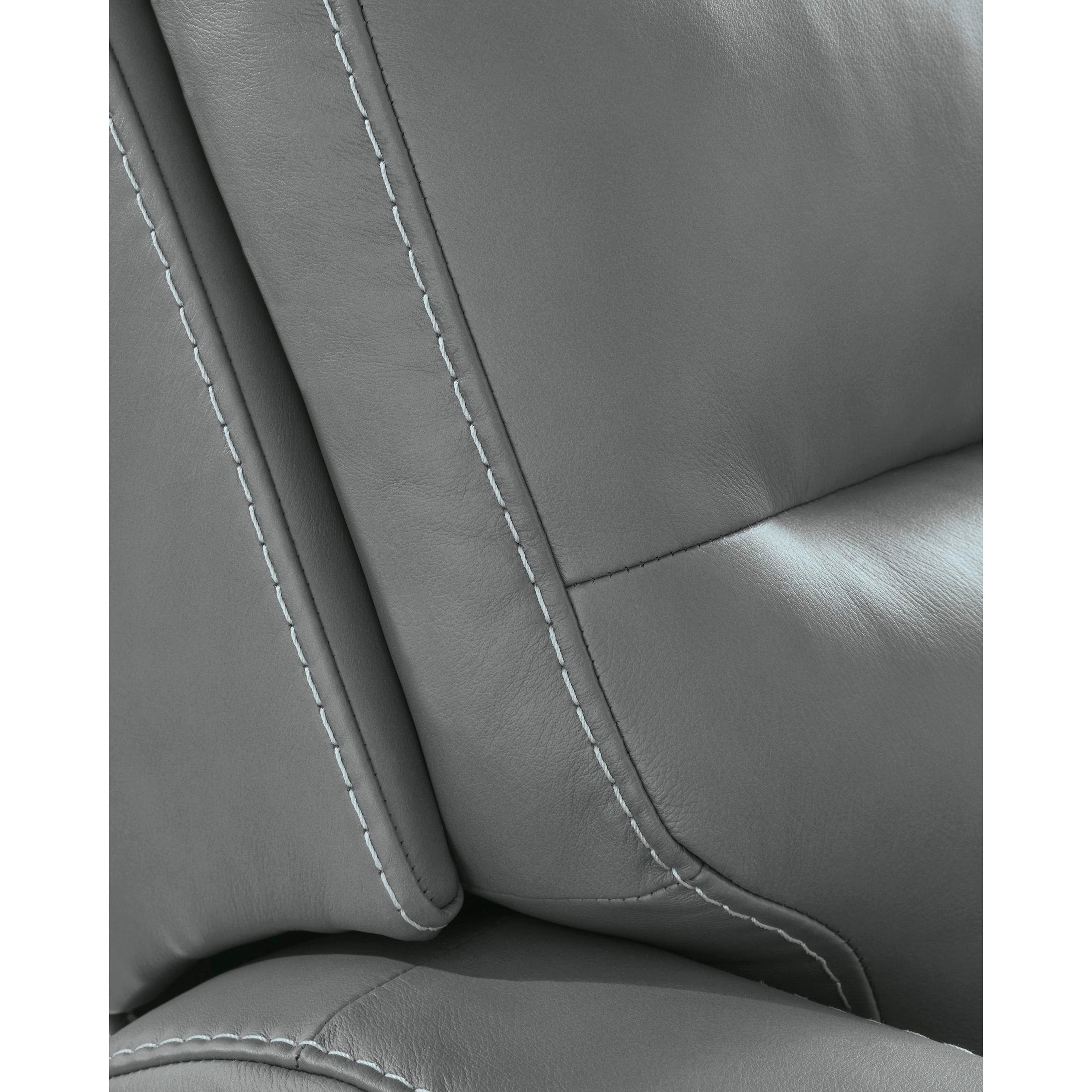  Manufacturer Color_Tideon --  Signature Design by Ashley Pennacle Pier Power Leather Match Recliner IMAGE 9