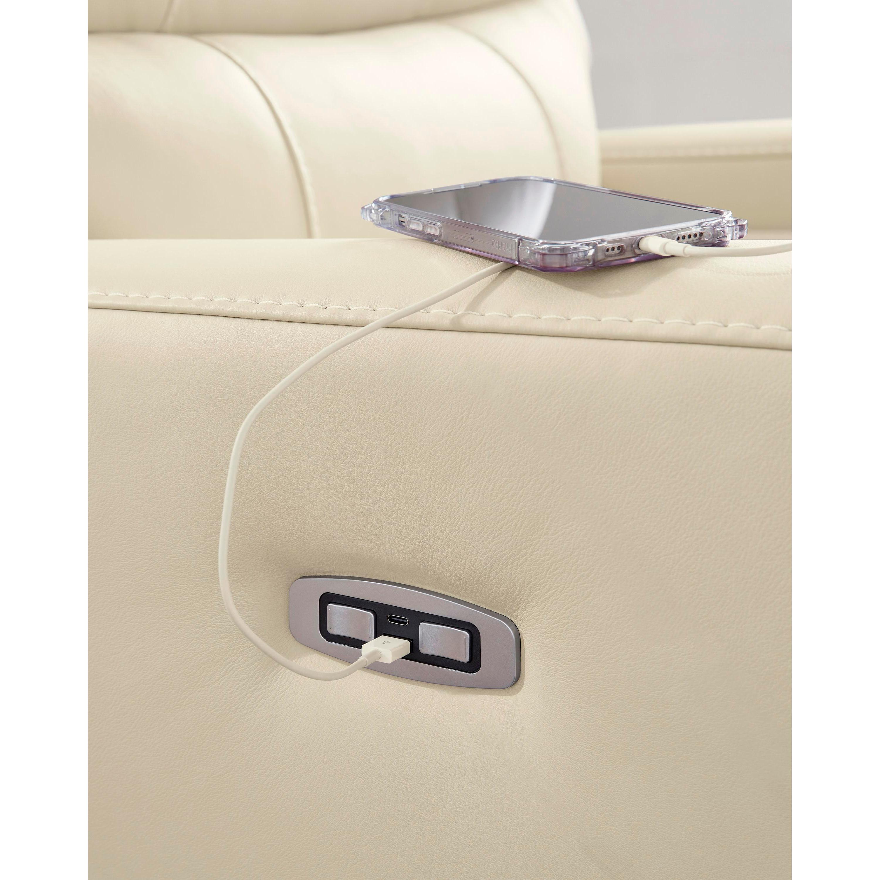  Manufacturer Color_Canvas --  Pennacle Pier PCU1350213 Power Recliner with Adjustable Headrest IMAGE 10