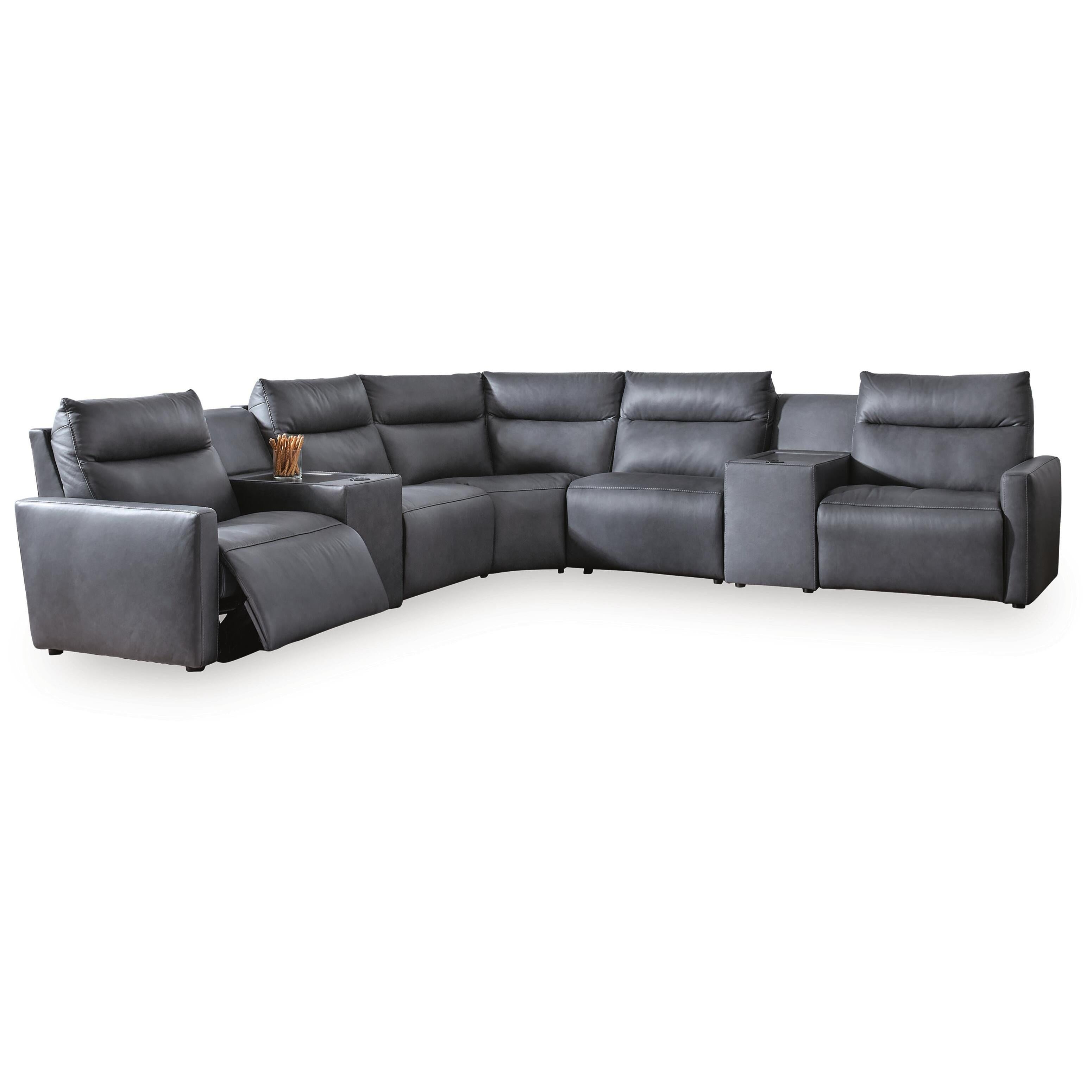  Benchcraft ModZ Power Reclining 7 pc Sectional U1400146/U1400146/U1400158/U1400160/U1400160/U1400162/U1400177 IMAGE 1