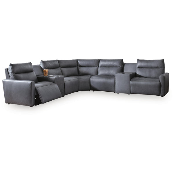 Benchcraft ModZ Power Reclining 7 pc Sectional U1400146/U1400146/U1400158/U1400160/U1400160/U1400162/U1400177