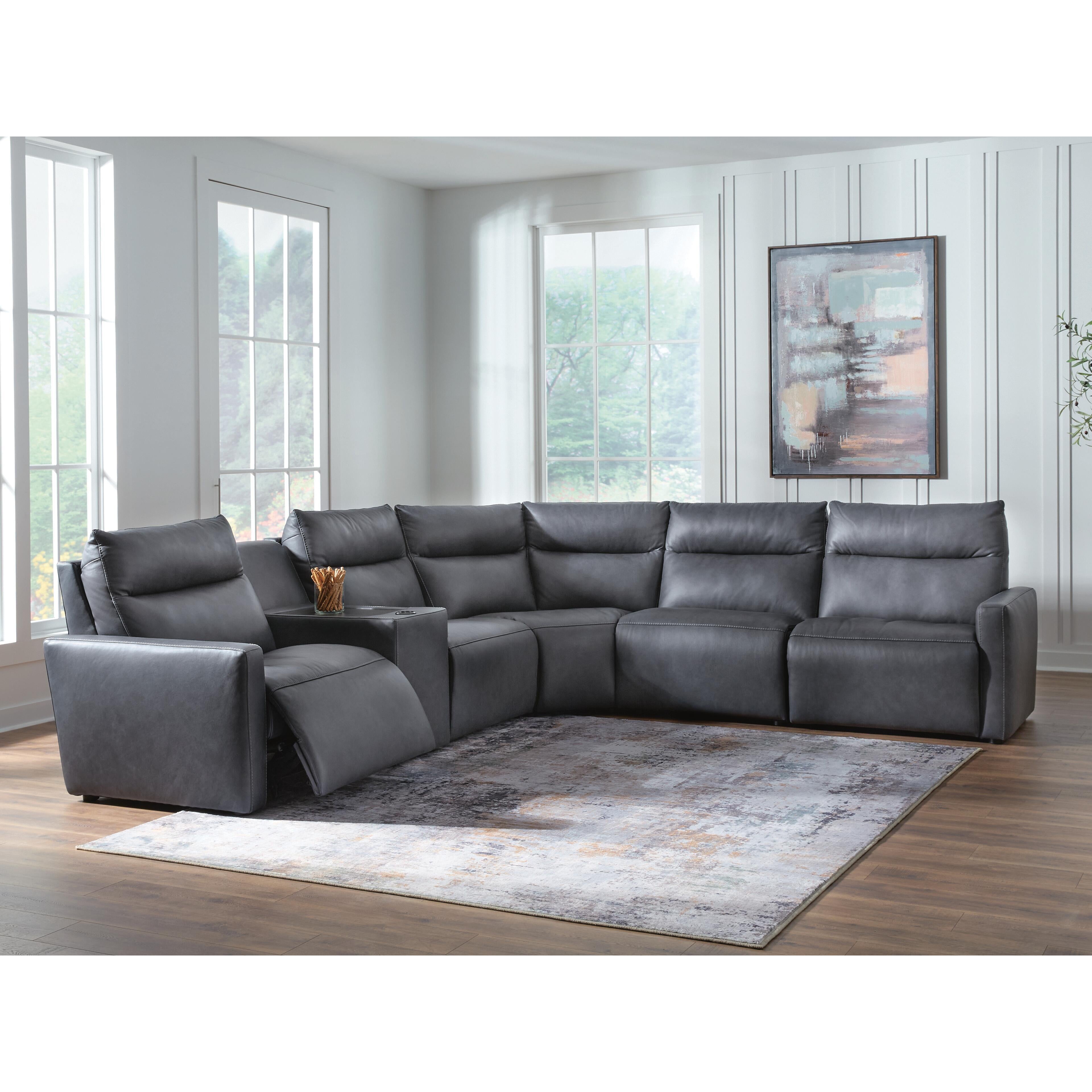  Benchcraft ModZ Power Reclining 6 pc Sectional U1400146/U1400146/U1400158/U1400160/U1400162/U1400177 IMAGE 2