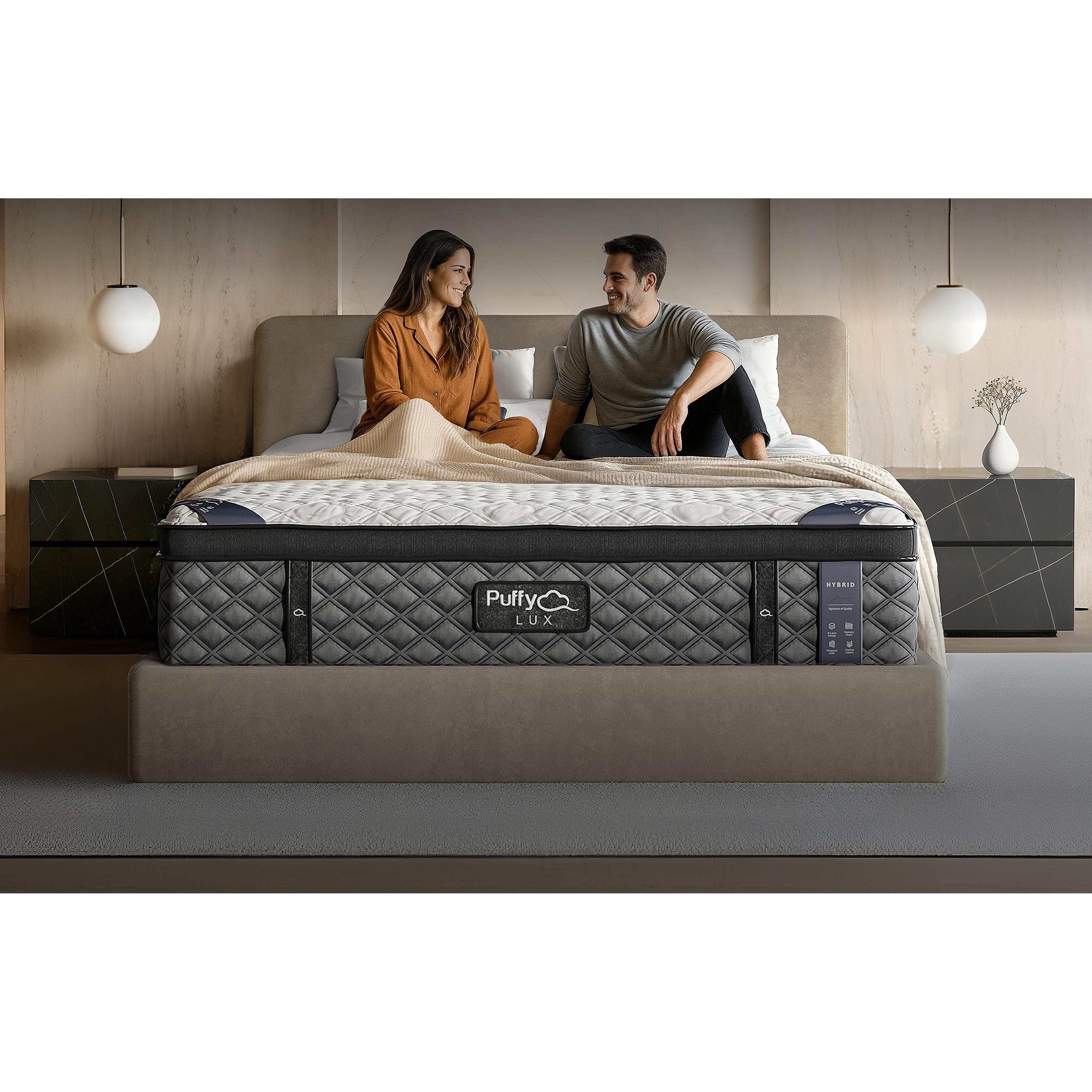  Puffy Lux Medium Plush Hybrid Mattress (Twin XL) IMAGE 3