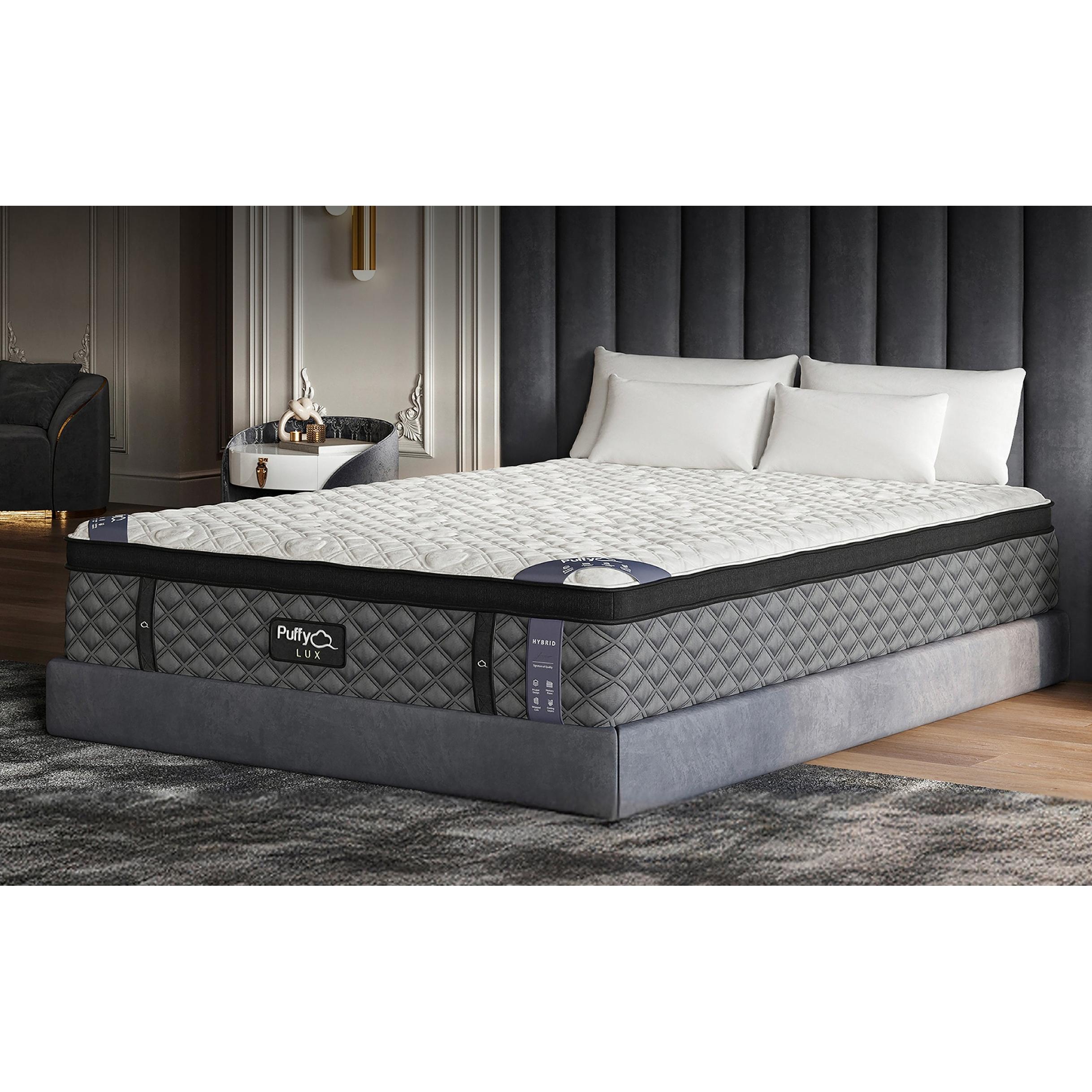  Puffy Lux Medium Plush Hybrid Mattress (California King) IMAGE 1