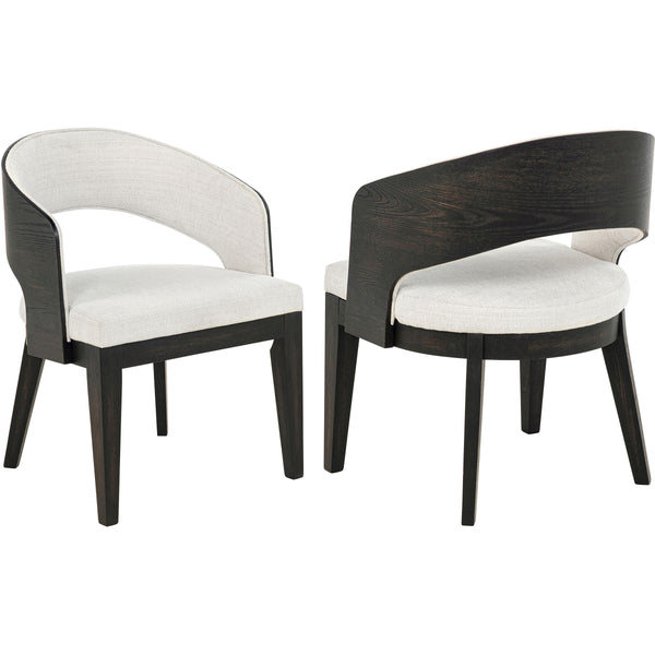Coaster Furniture Leandro 115393 Set of 2 Upholstered Dining Arm Chair - Cream