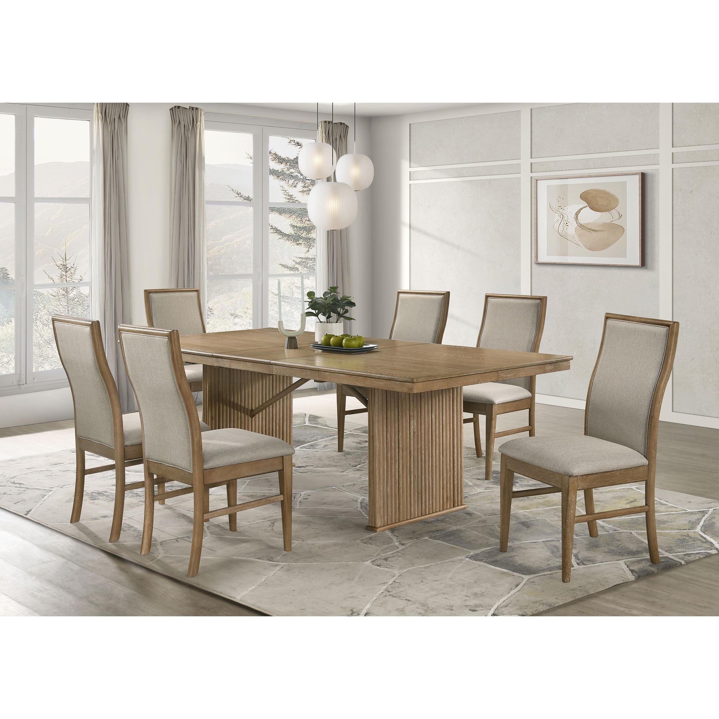  Coaster Furniture Adina 193612 Upholstered Dining Side Chair - Barley IMAGE 12