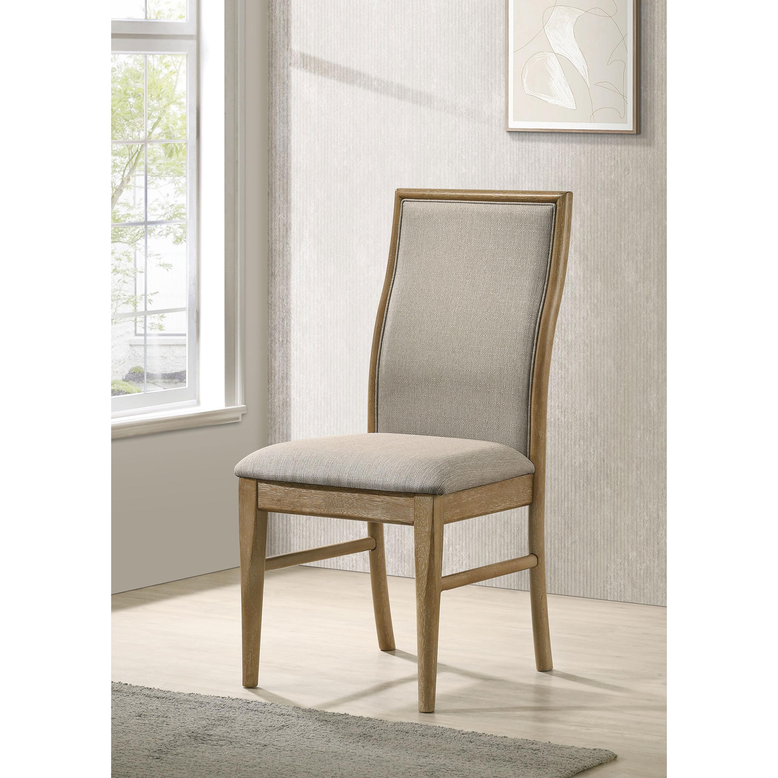  Coaster Furniture Adina 193612 Upholstered Dining Side Chair - Barley IMAGE 2