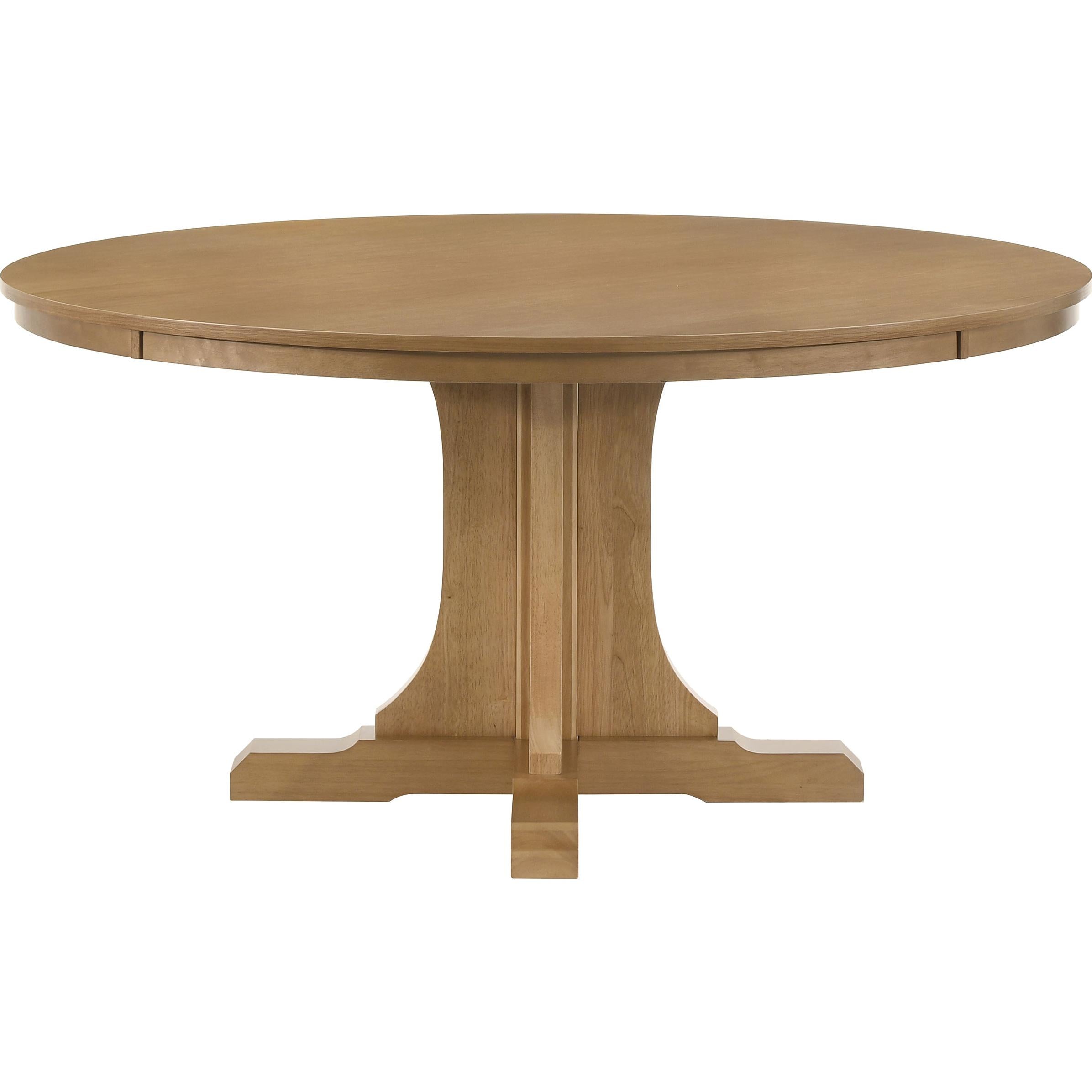  Coaster Furniture Hartville 109460 60-inch Round Dining Table - Natural Light Brown IMAGE 3