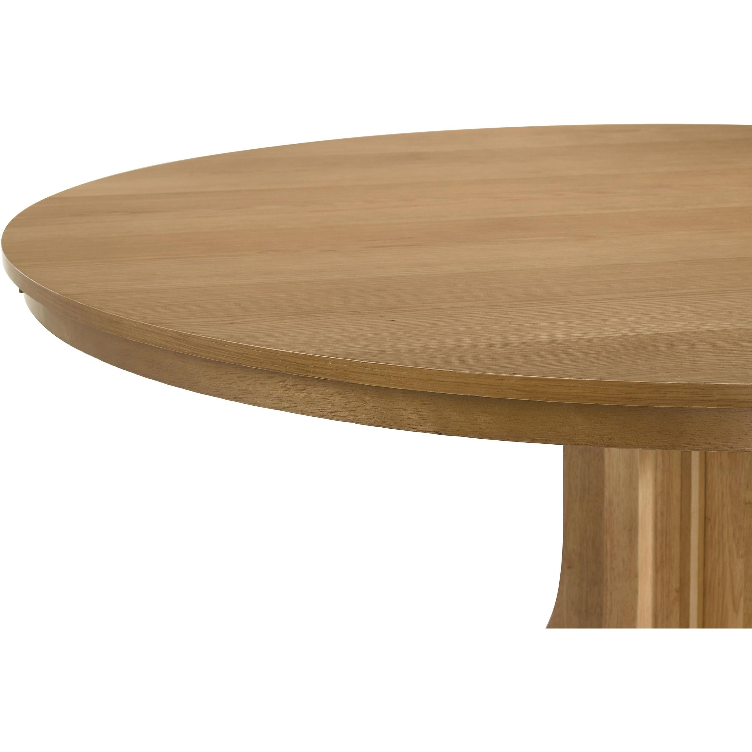  Coaster Furniture Hartville 109460 60-inch Round Dining Table - Natural Light Brown IMAGE 5