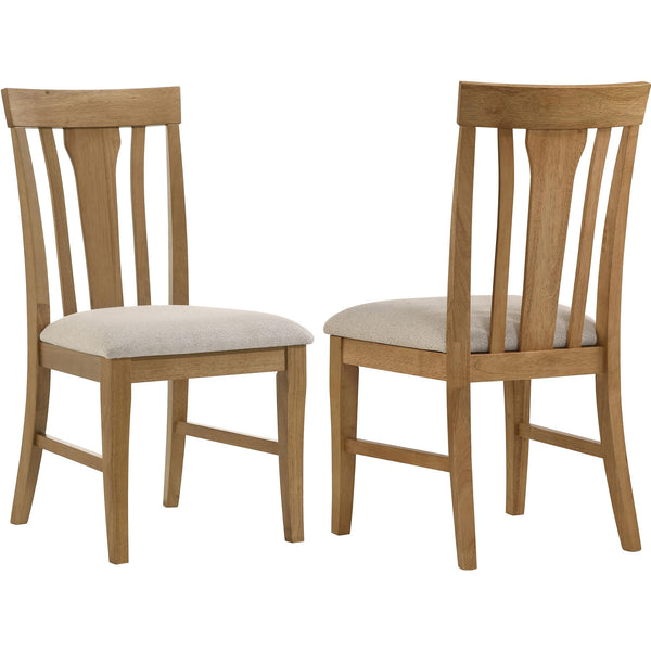 Coaster Furniture Hartville 109462 Set of 2 Dining Side Chair - Natural Light Brown