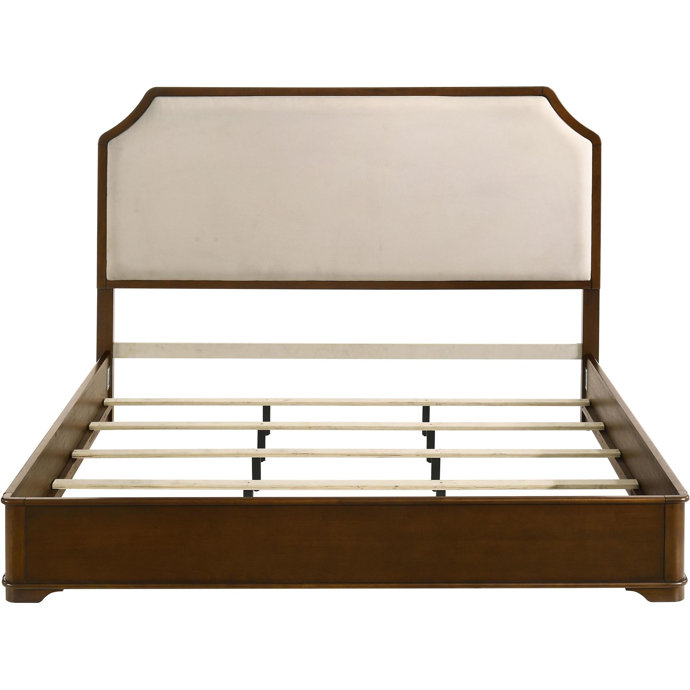 Size_King --  Garland 205301KE 58-inch King Panel Bed - Cream/Brown Cherry IMAGE 4