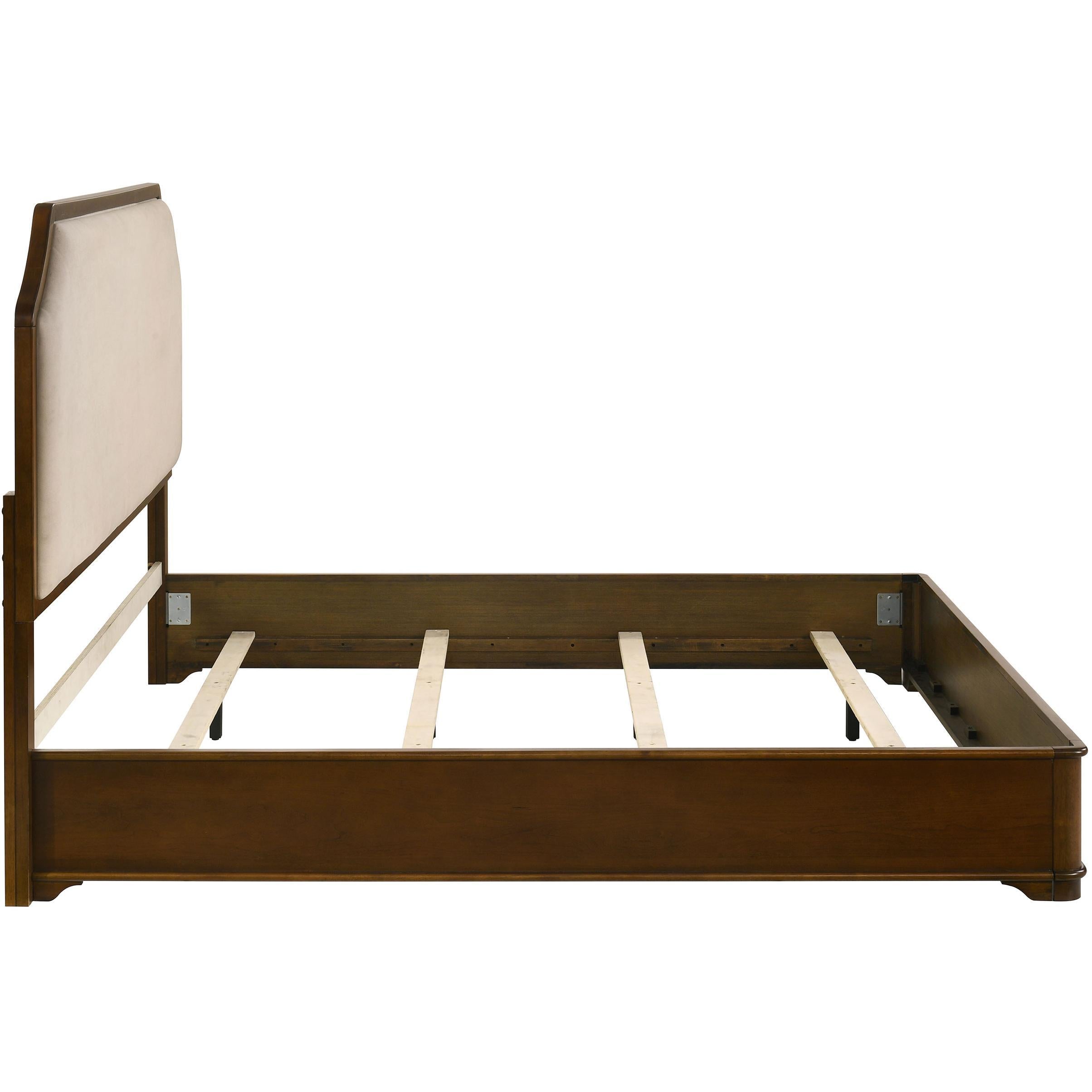  Size_King --  Garland 205301KE 58-inch King Panel Bed - Cream/Brown Cherry IMAGE 6