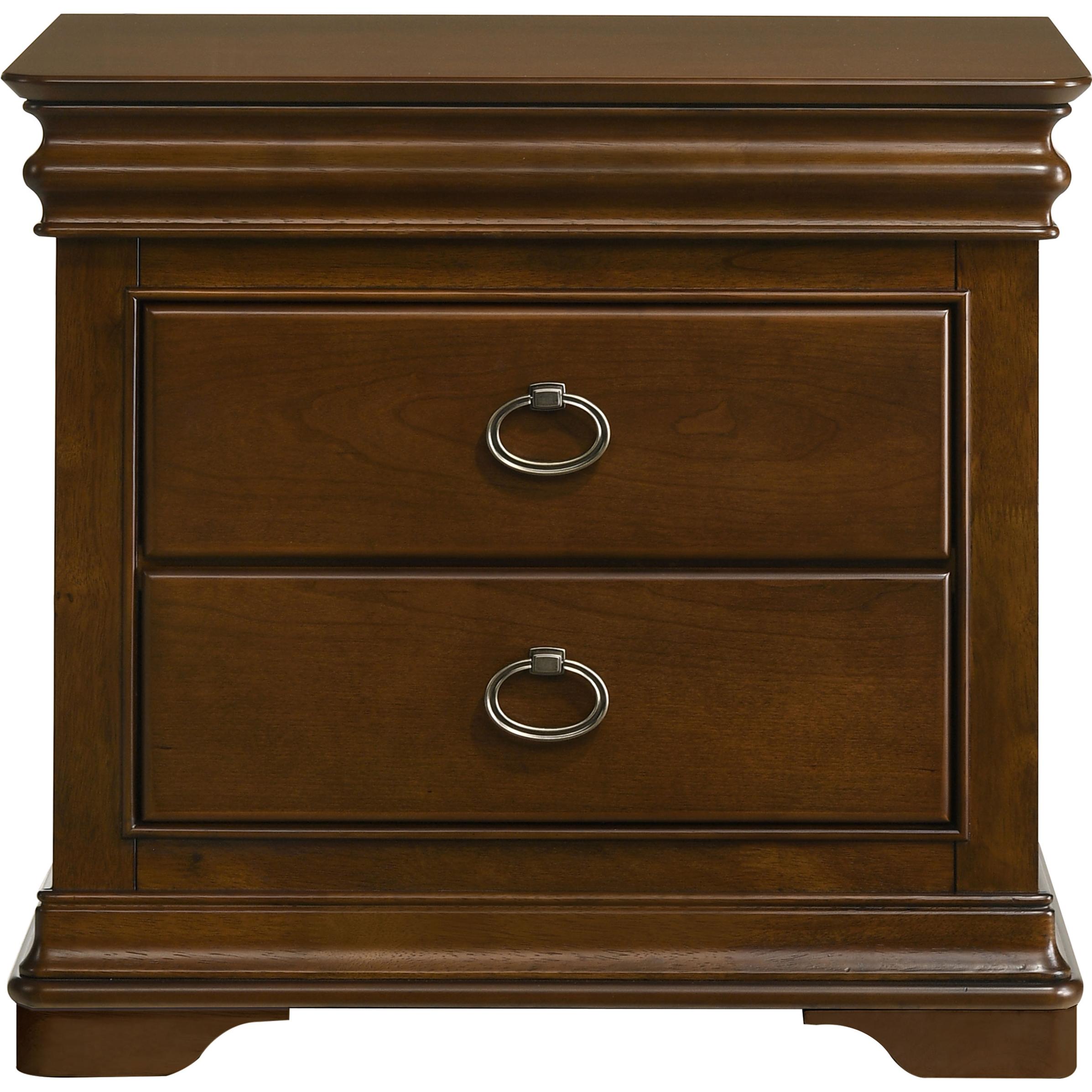  Coaster Furniture Garland 205302 3-drawer Nightstand Bedside Table - Brown Cherry IMAGE 3