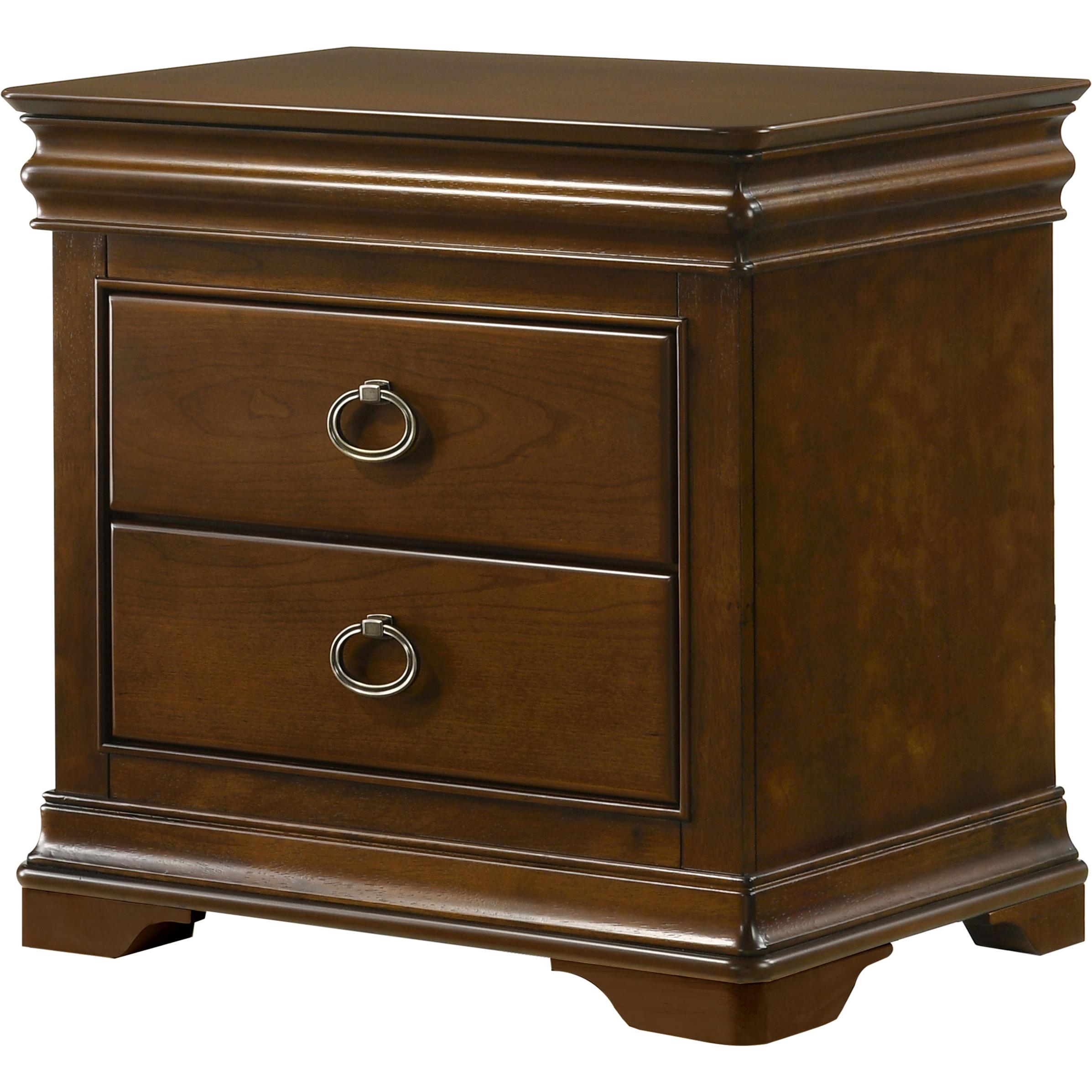  Coaster Furniture Garland 205302 3-drawer Nightstand Bedside Table - Brown Cherry IMAGE 4