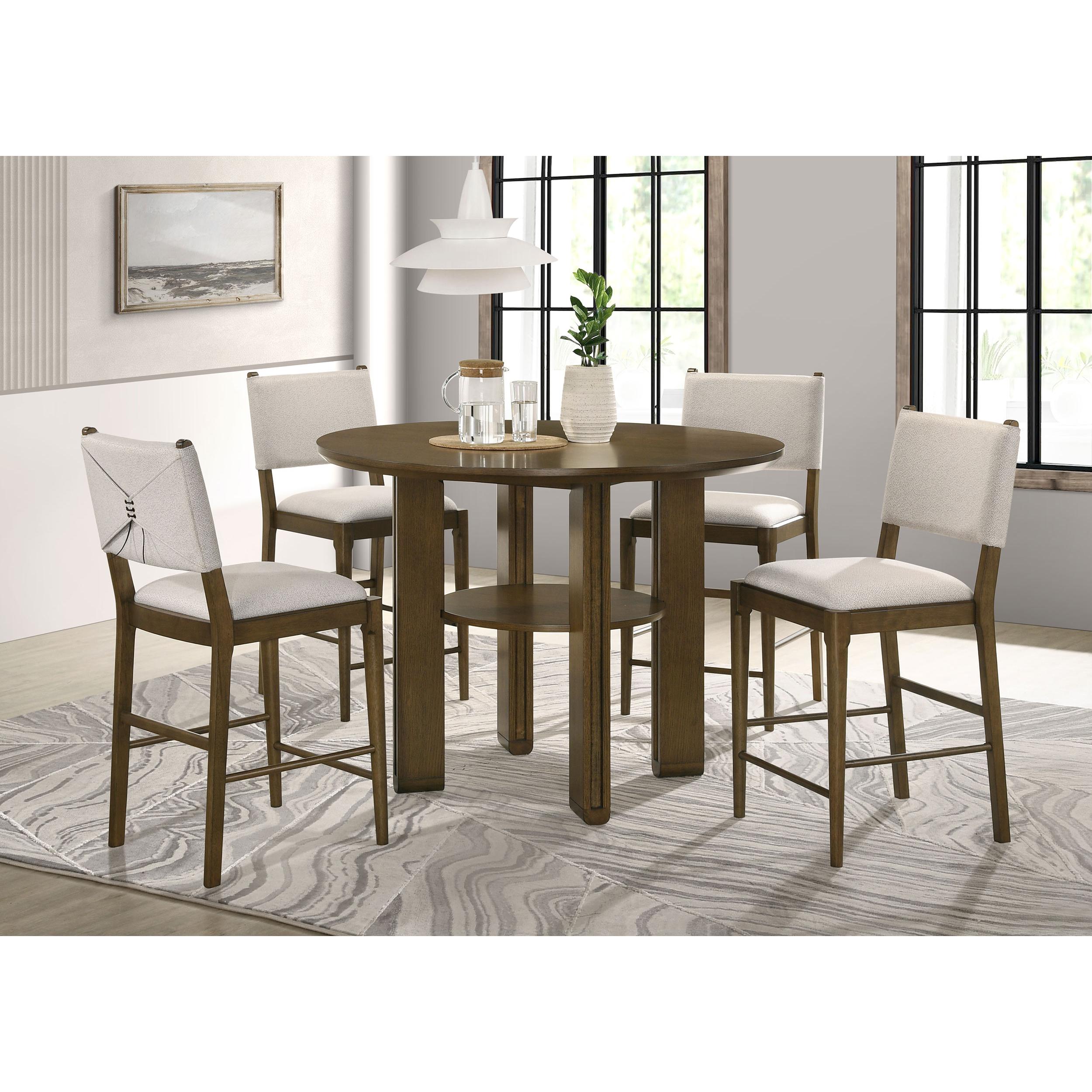  Coaster Furniture Ottowa 193669 Set of 2 Upholstered Counter Side Chair - Brown IMAGE 11