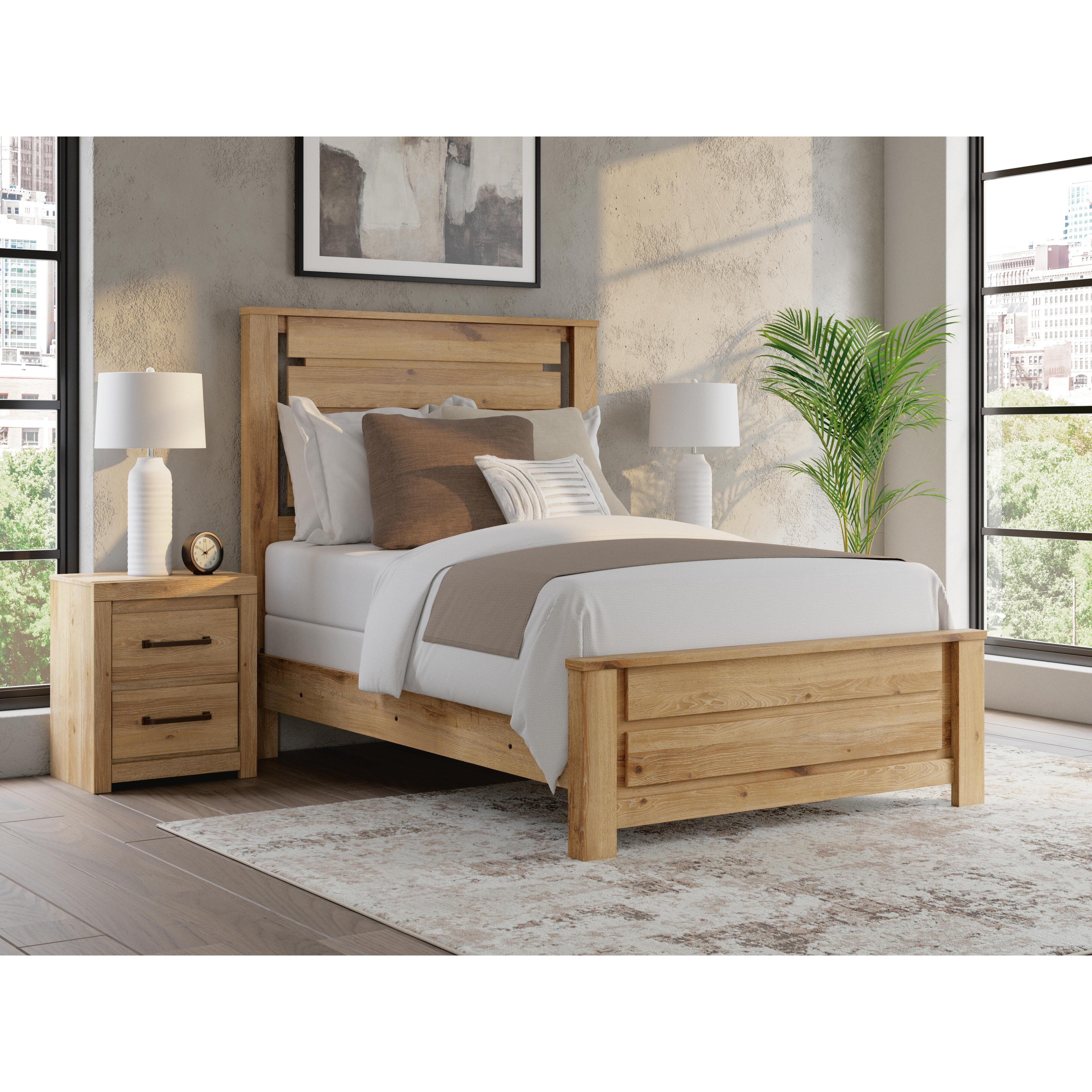  Benchcraft Brozmont B1045B8 Full Panel Bed IMAGE 2