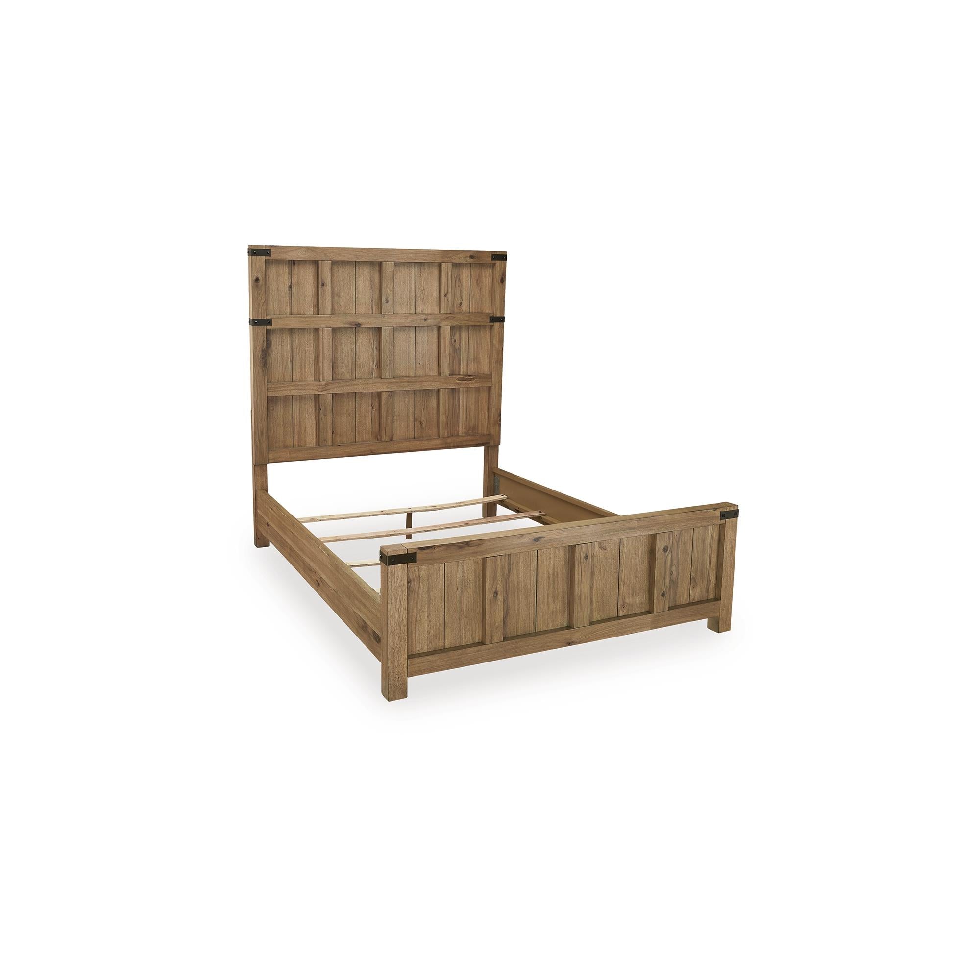  Size_Queen --  Benchcraft Ridgester Panel Bed IMAGE 3