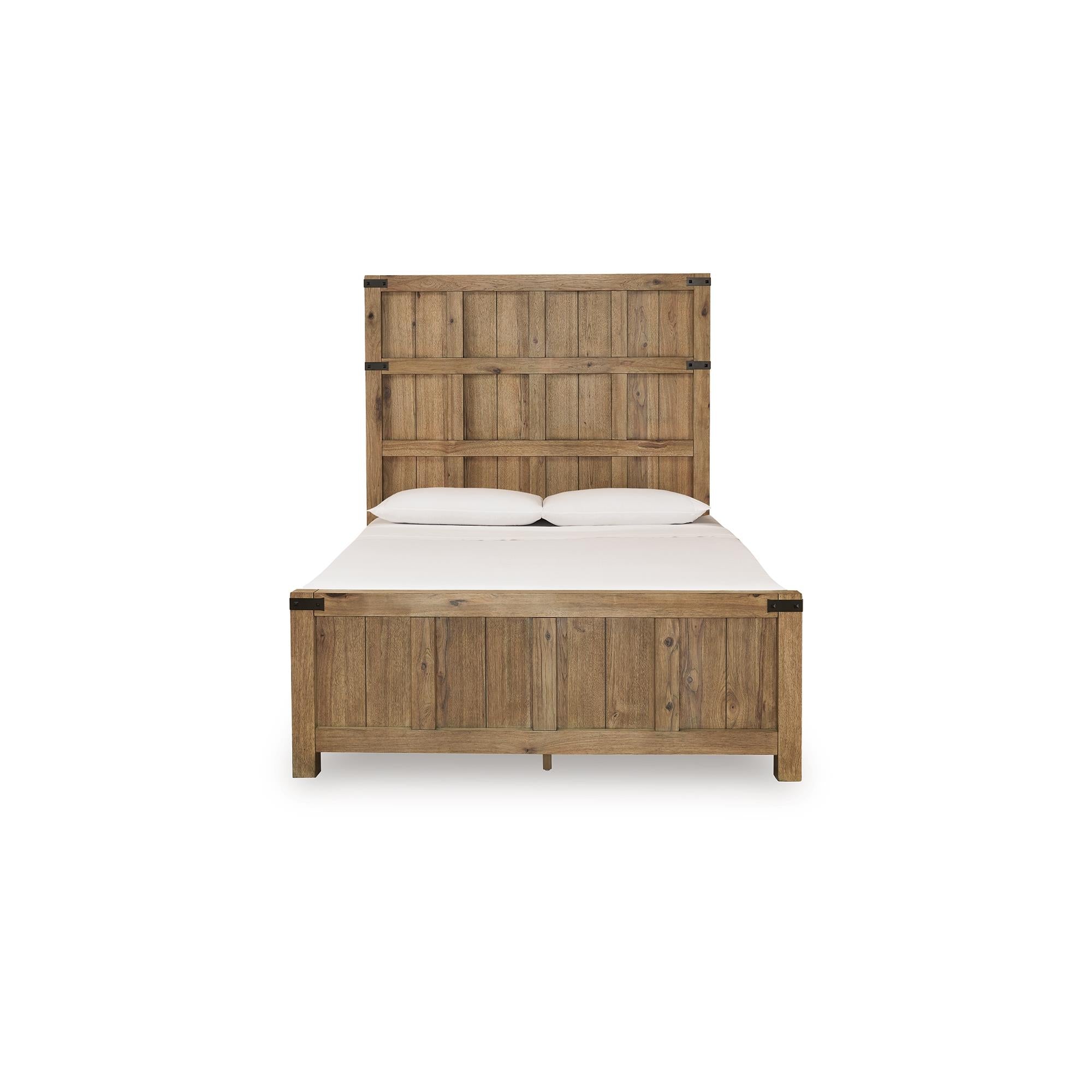  Size_Queen --  Benchcraft Ridgester Panel Bed IMAGE 4