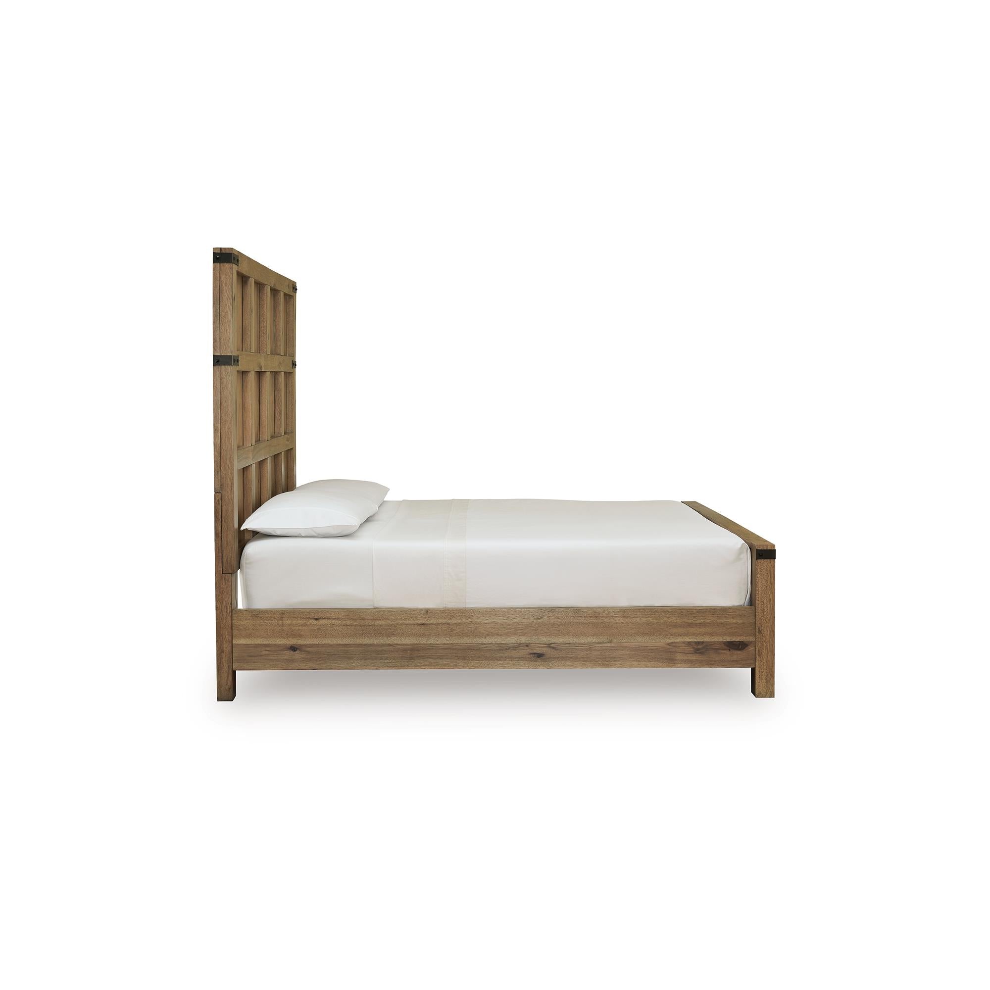  Size_Queen --  Benchcraft Ridgester Panel Bed IMAGE 5