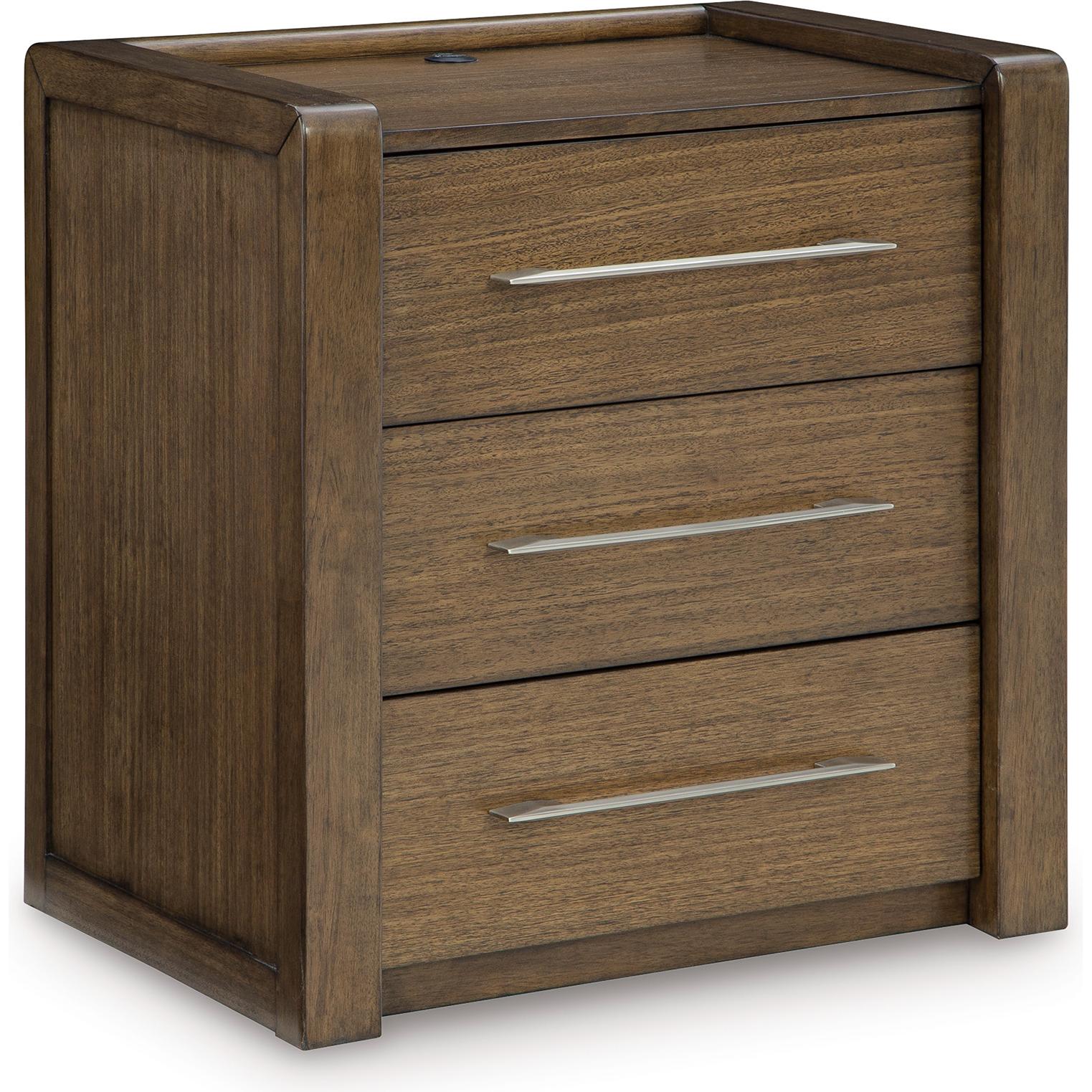  Benchcraft Marxmore B863-93 Three Drawer Night Stand IMAGE 1