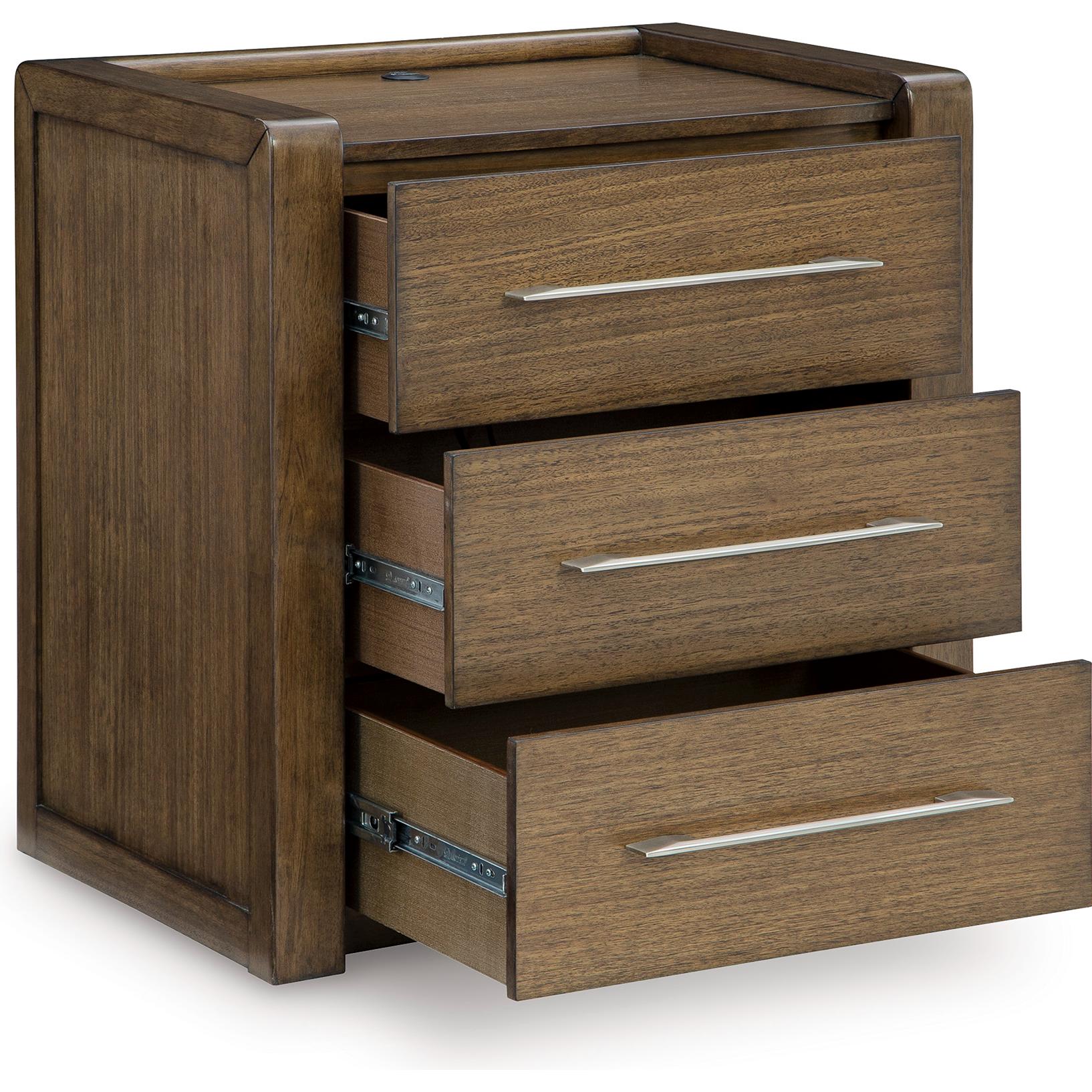  Benchcraft Marxmore B863-93 Three Drawer Night Stand IMAGE 2