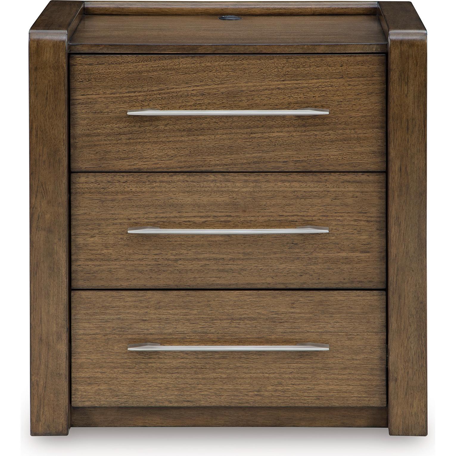  Benchcraft Marxmore B863-93 Three Drawer Night Stand IMAGE 3