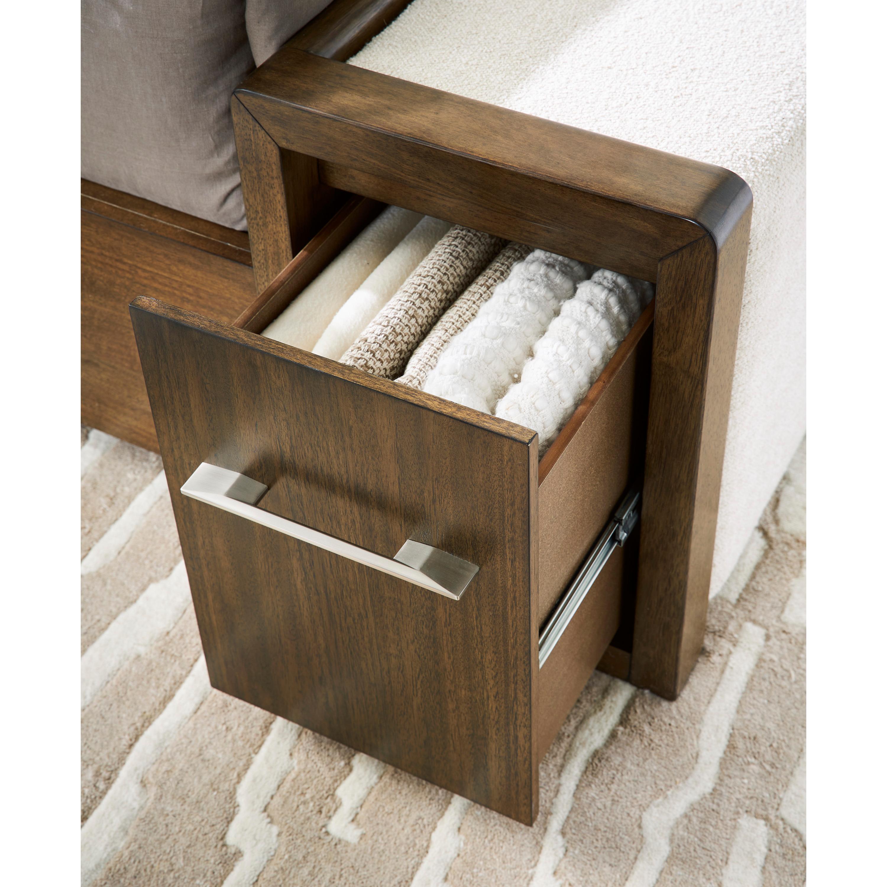  Size_California King --  Marxmore B863B5 California King Upholstered Storage Bed IMAGE 6