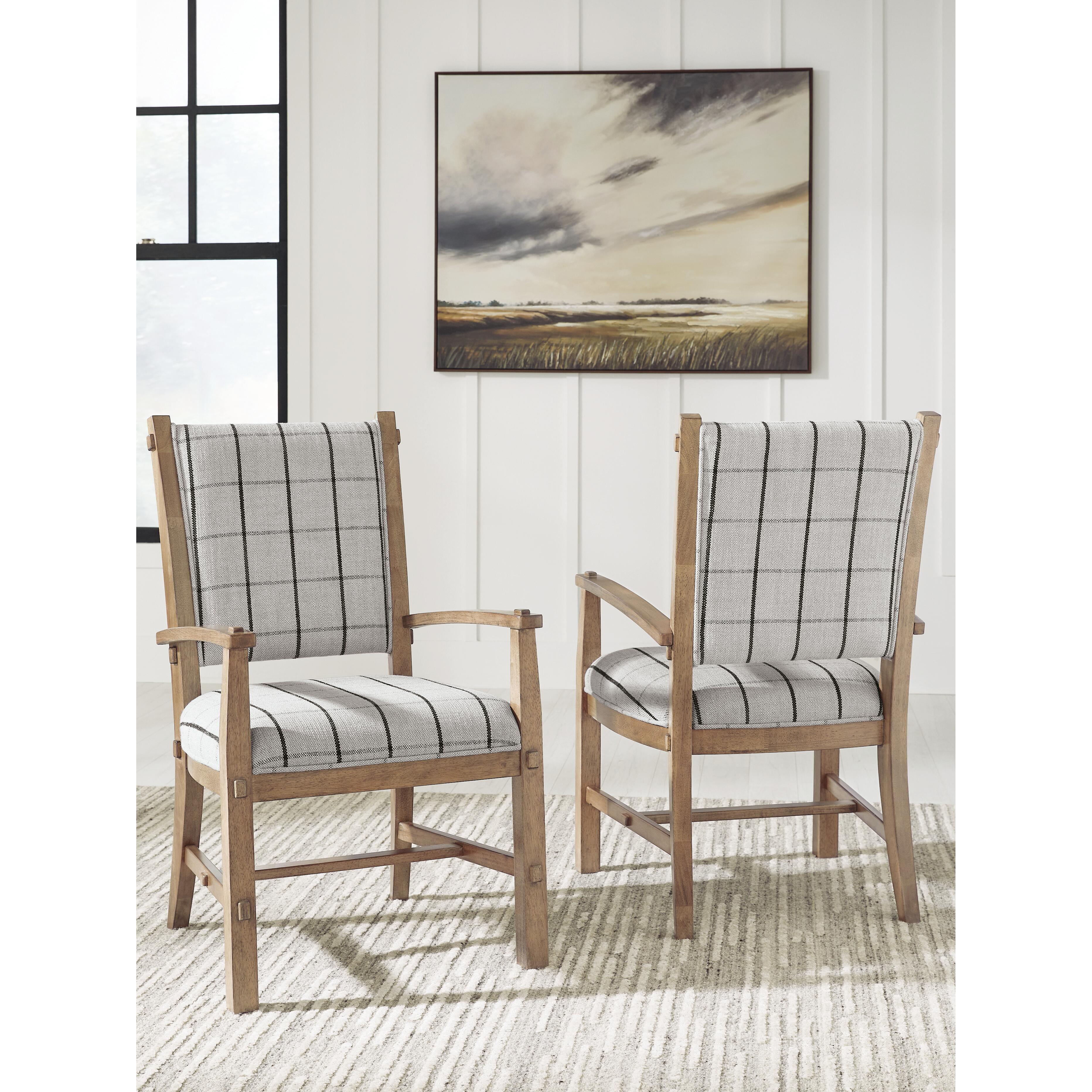  Benchcraft Ridgester D858-01A Dining Upholstered Arm Chair IMAGE 2