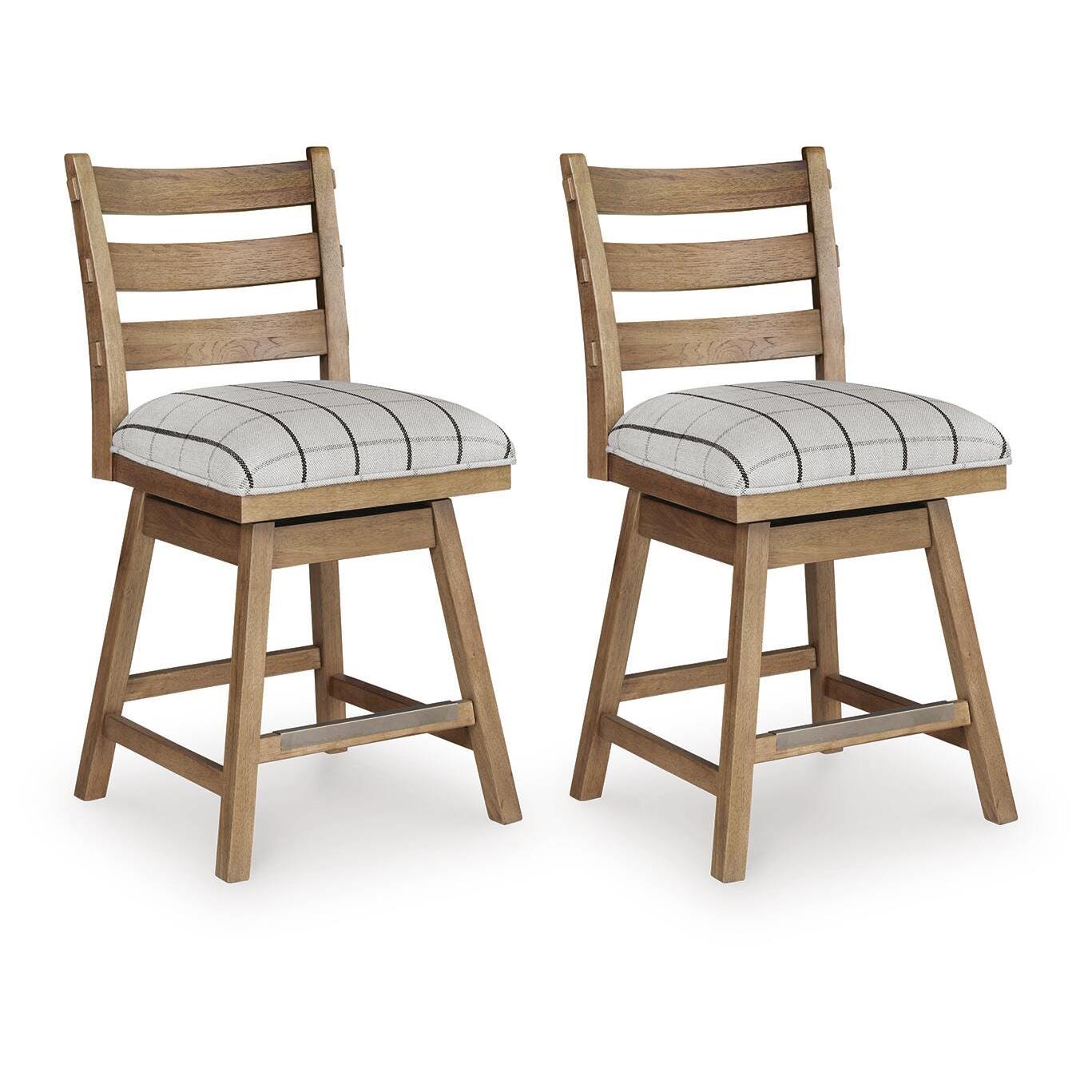  Benchcraft Ridgester D858-224  Upholstered Swivel Barstool IMAGE 3