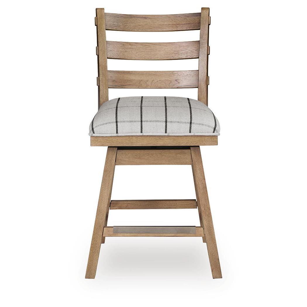  Benchcraft Ridgester D858-224  Upholstered Swivel Barstool IMAGE 5