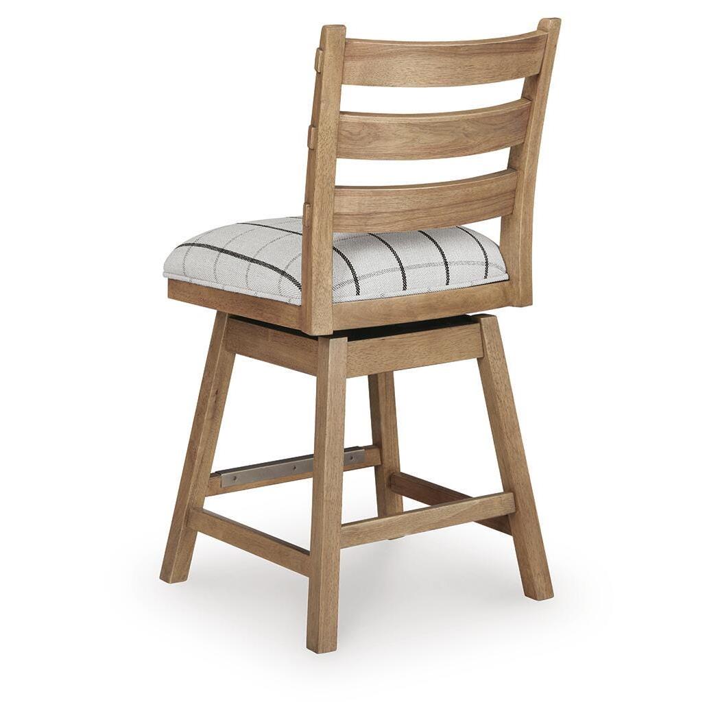  Benchcraft Ridgester D858-224  Upholstered Swivel Barstool IMAGE 6