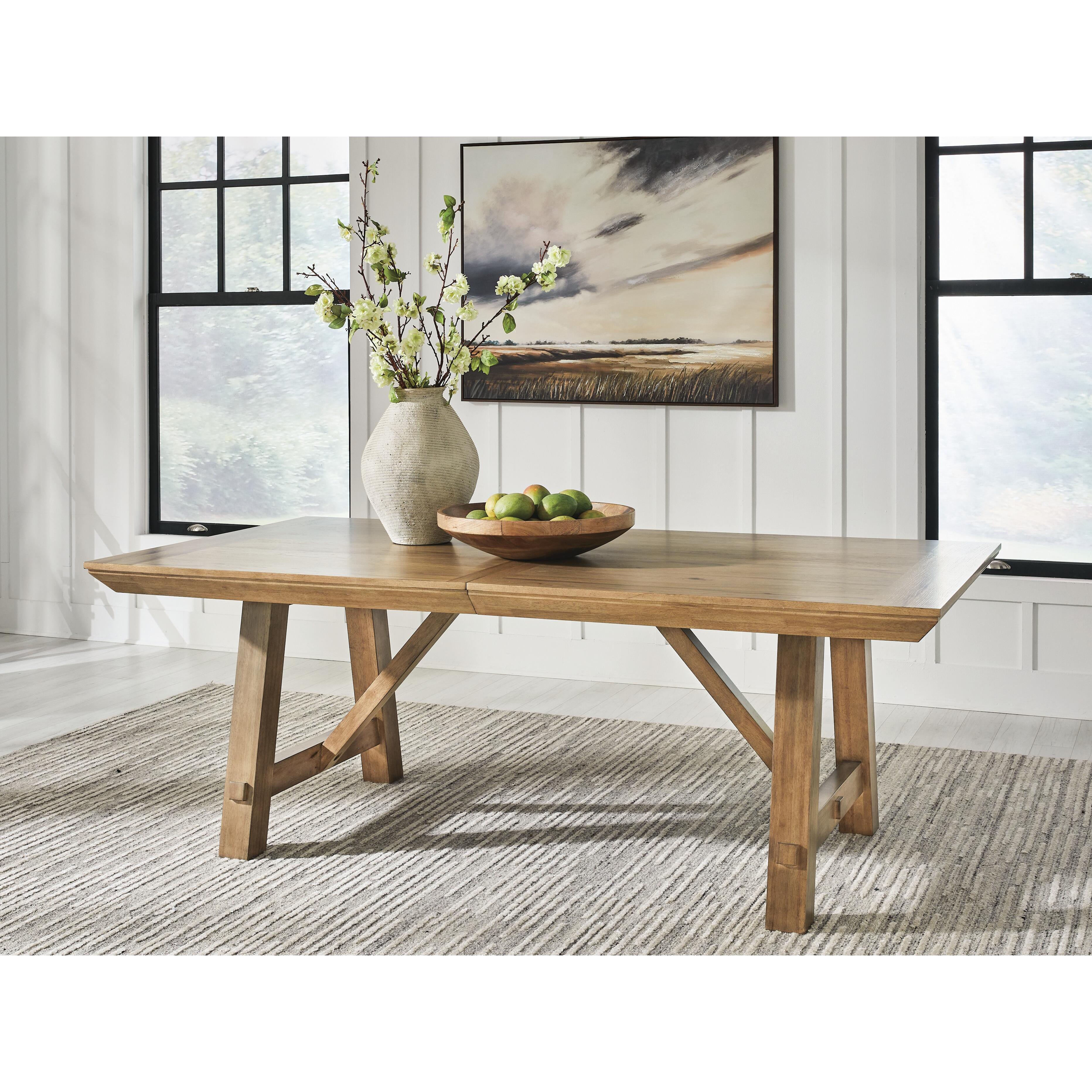  Benchcraft Ridgester D858-45 Rectangular Dining Room Extension Table IMAGE 2