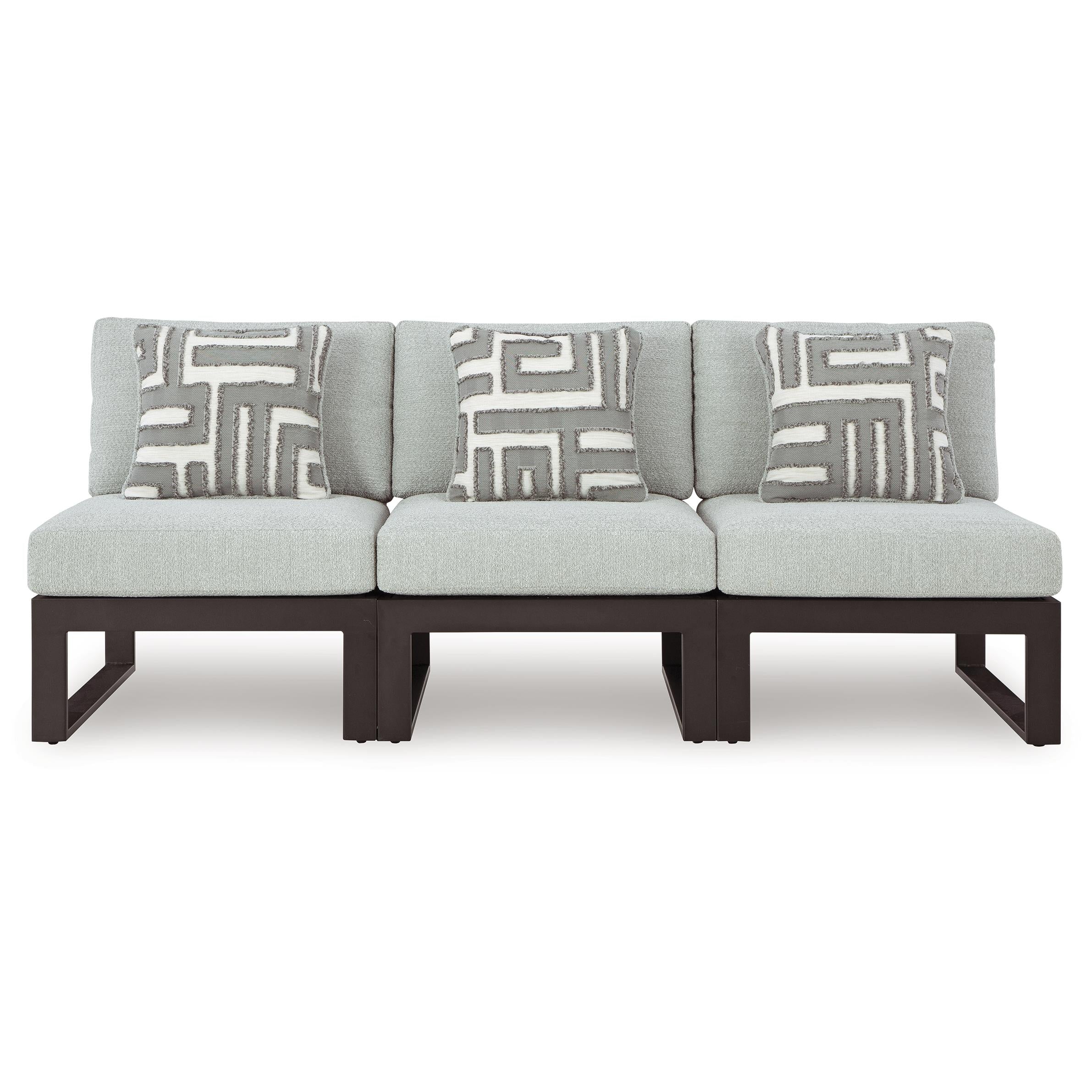 Signature Design by Ashley Beachloft P490P6 3 pc Outdoor Sectional IMAGE 1