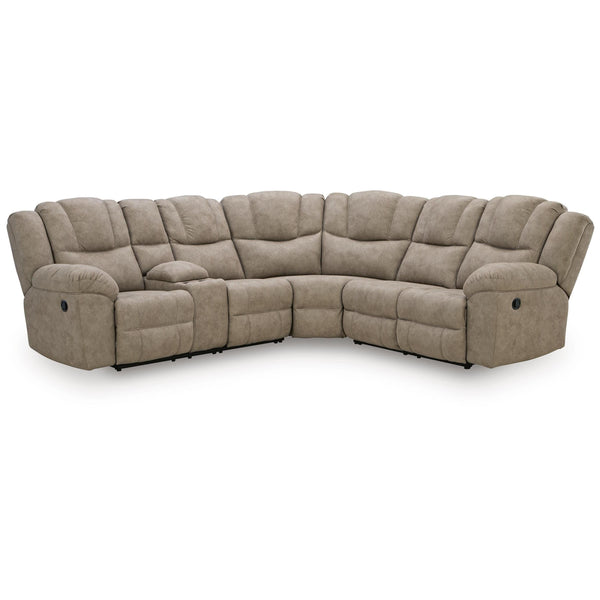Signature Design by Ashley Pearce-Pike PC69205S1 3 pc Reclining Sectional with Console