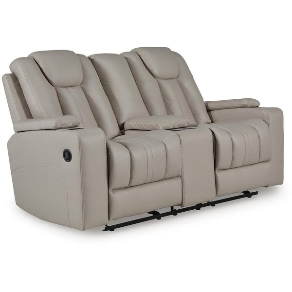 Signature Design by Ashley Elevate Edges PC8330543 Glider Reclining Loveseat with Console