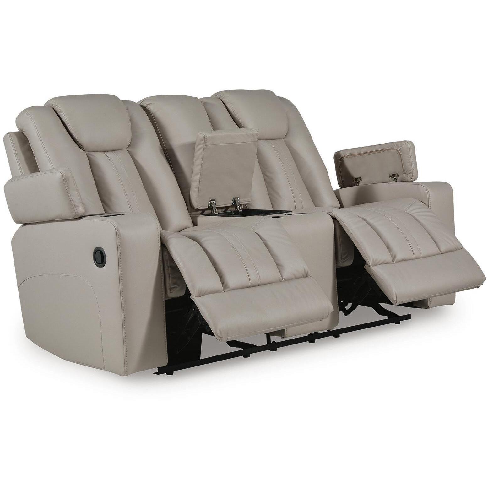  Signature Design by Ashley Elevate Edges PC8330543 Glider Reclining Loveseat with Console IMAGE 3