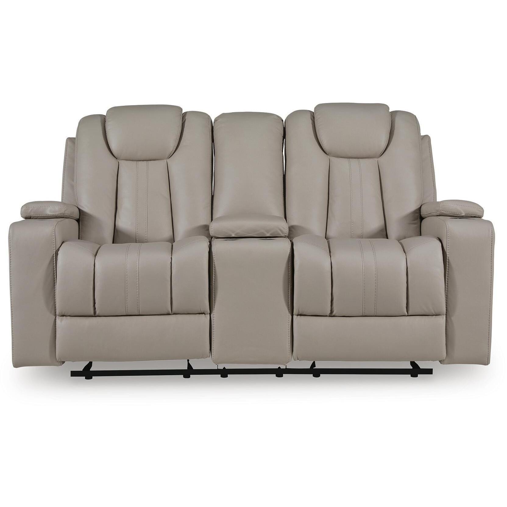  Signature Design by Ashley Elevate Edges PC8330543 Glider Reclining Loveseat with Console IMAGE 4