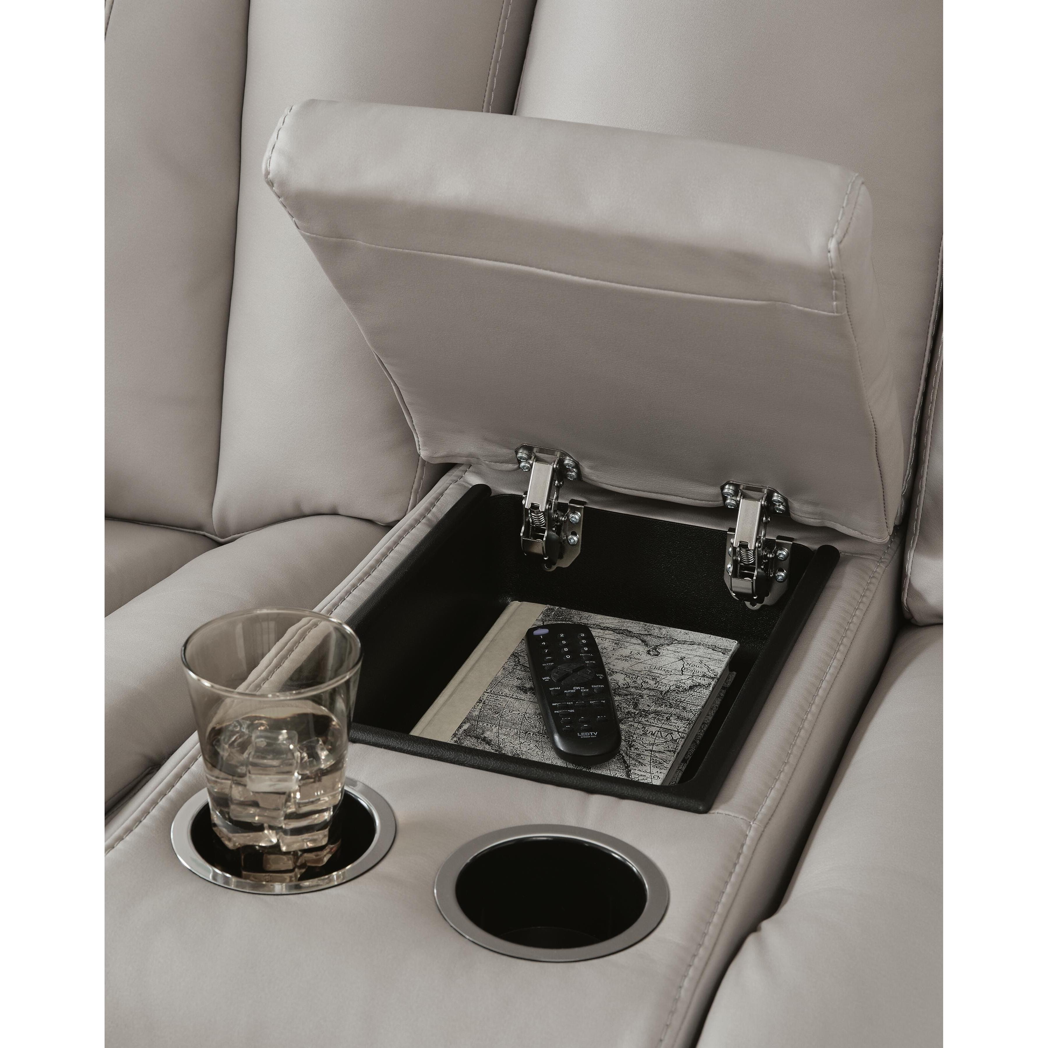  Signature Design by Ashley Elevate Edges PC8330543 Glider Reclining Loveseat with Console IMAGE 6
