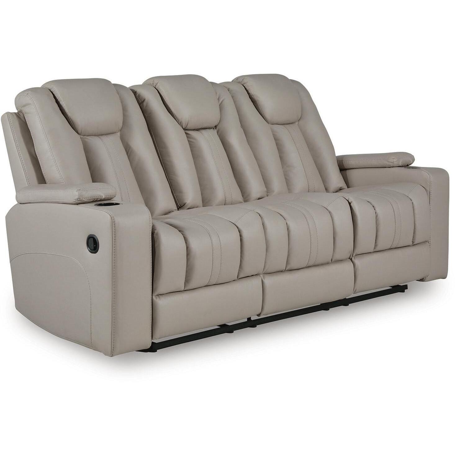  Signature Design by Ashley Elevate Edges PC8330589 Reclining Sofa with Drop Down Table IMAGE 1