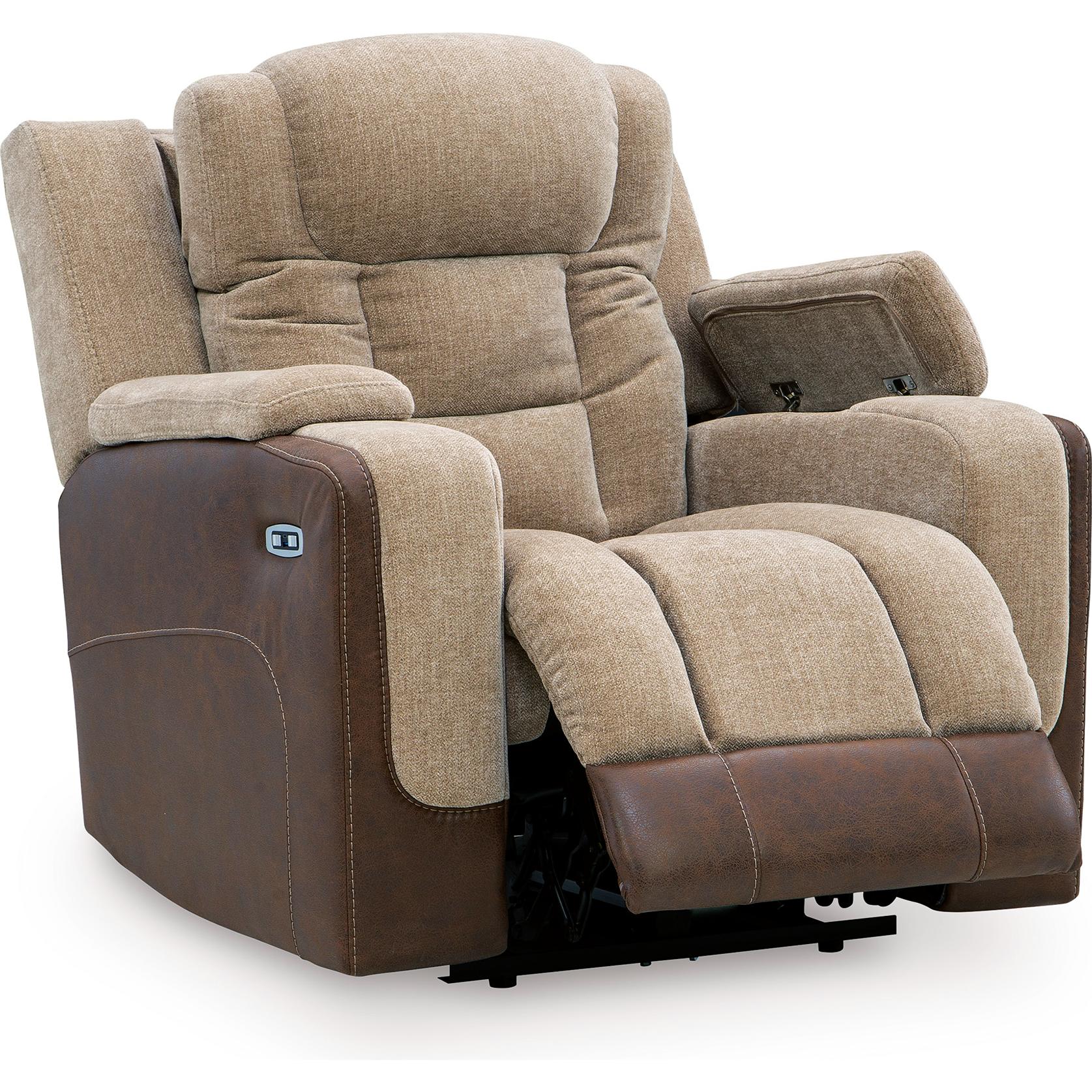  Signature Design by Ashley Mixed Motion PC8350413 Power Recliner with Adjustable Headrest IMAGE 2
