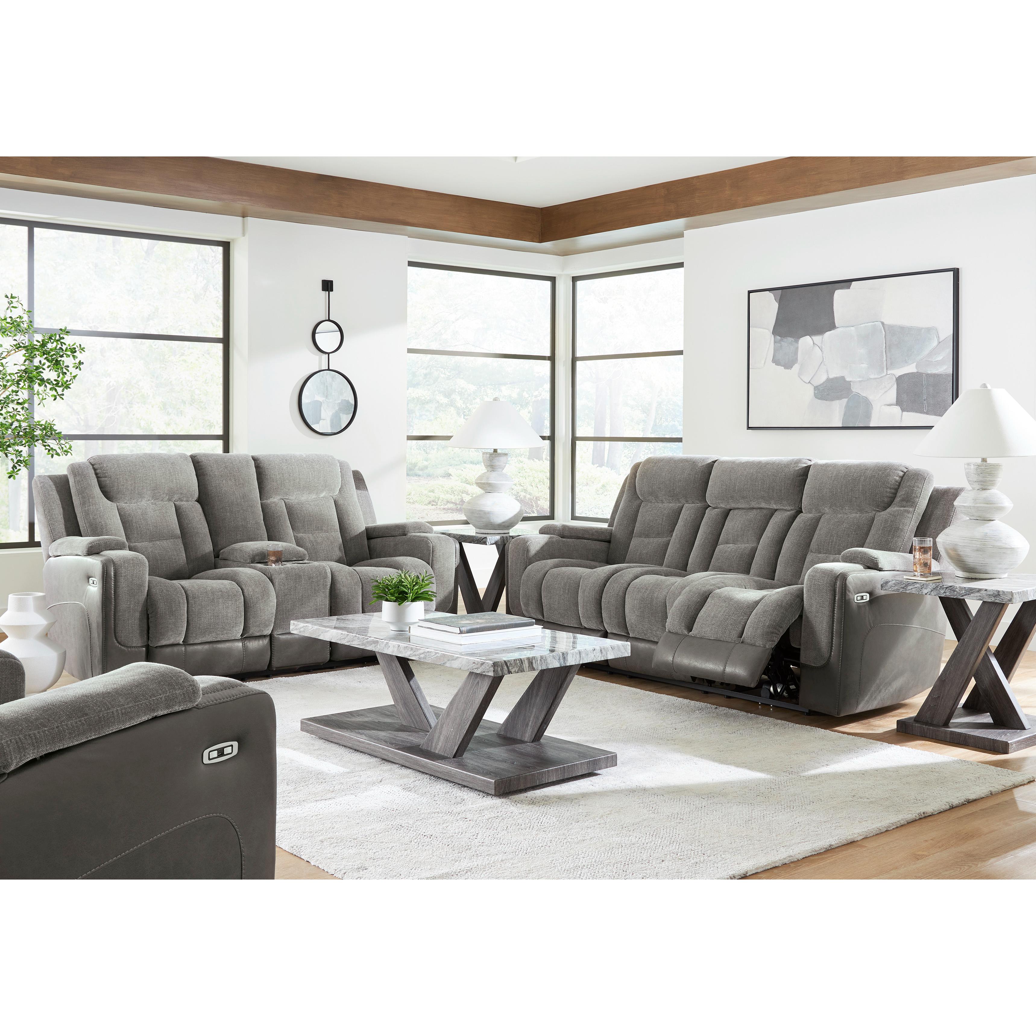  Signature Design by Ashley Mixed Motion PC8350513 Power Recliner with Adjustable Headrest IMAGE 10